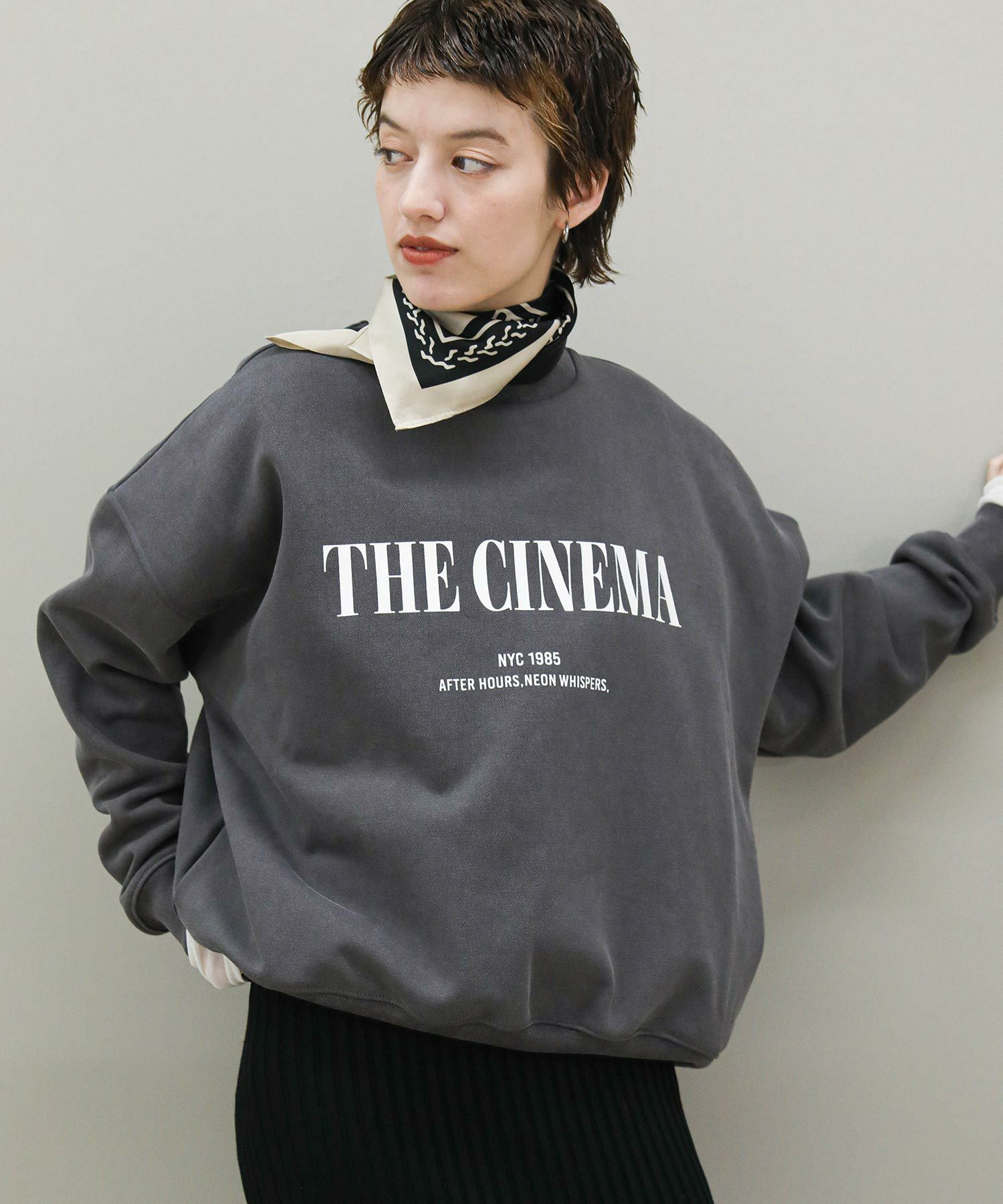 【美品】L'Appartement THE EDITOR スウェット DELUXE（デラックス） トレーナー スウェット Do the right thing x