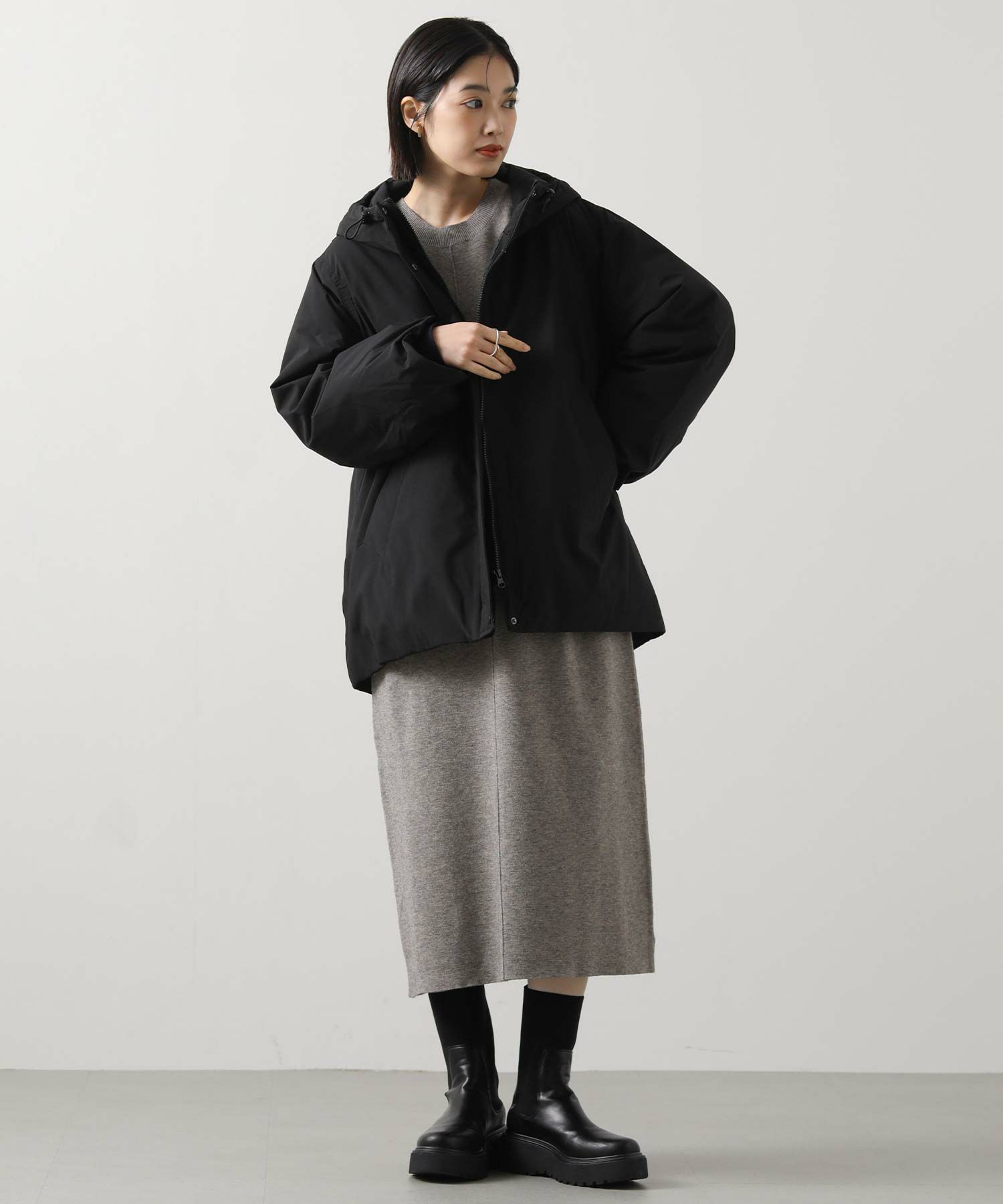 Gready Brilliantタフタフードダウン | SEKIMIKI Online