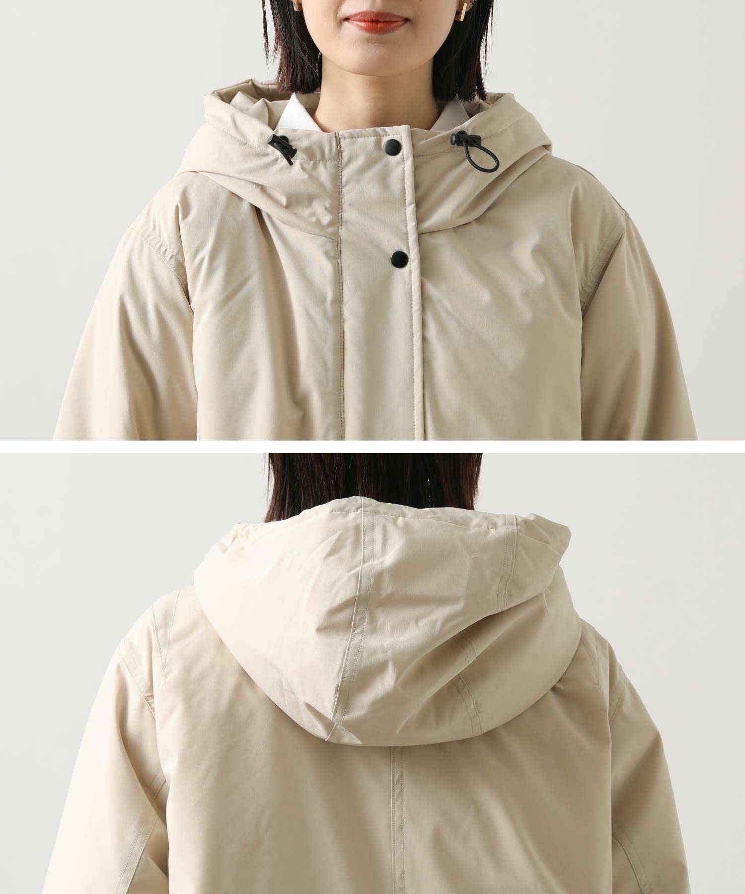 Gready Brilliantタフタフードダウン | SEKIMIKI Online