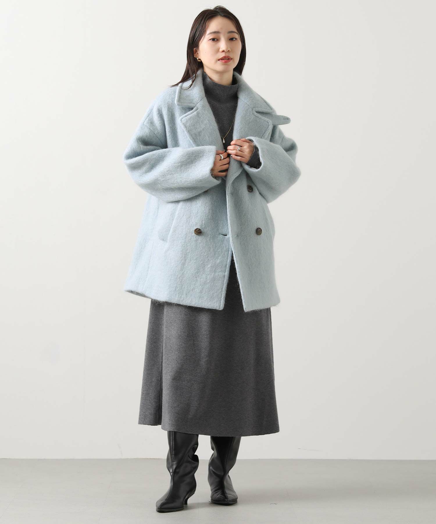 Gready BrilliantモヘアシャギーPコート | SEKIMIKI Online