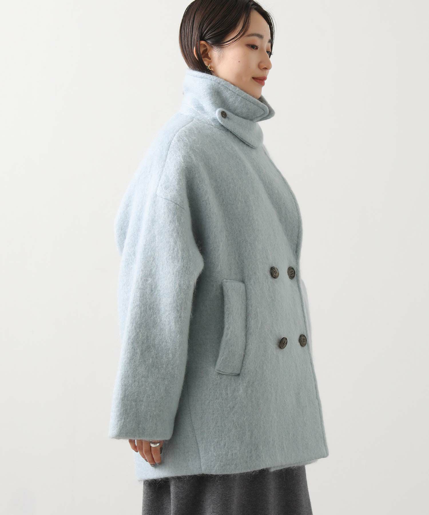 Gready Brilliantモヘアシャギーショートジャケットコート Gready Brilliant（グレディブリリアン）の「モヘアシャギーショート