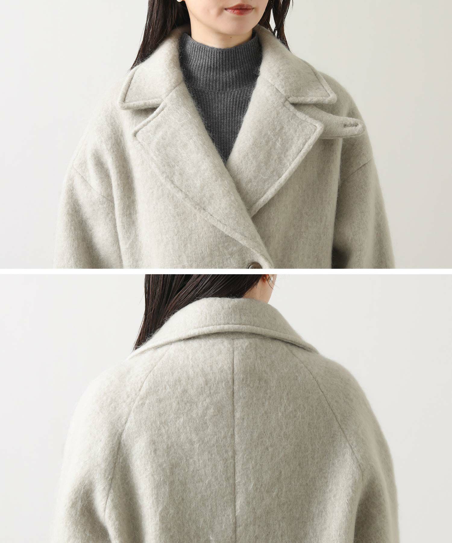 Gready Brilliantモヘアシャギーショートジャケットコート Gready Brilliant（グレディブリリアン）の「モヘアシャギーショート