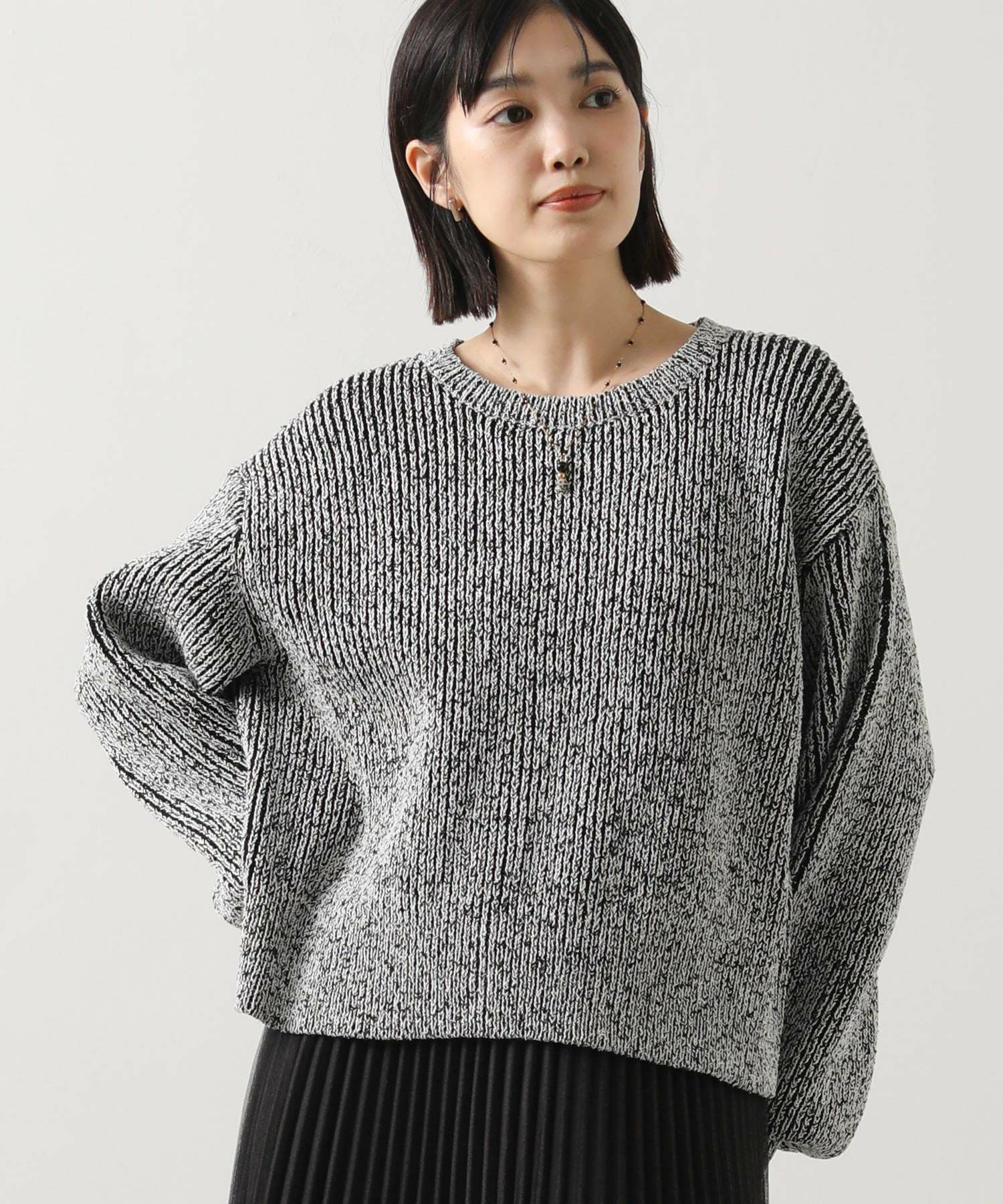 Gready BrilliantスラブMIX後リボンニット | SEKIMIKI Online