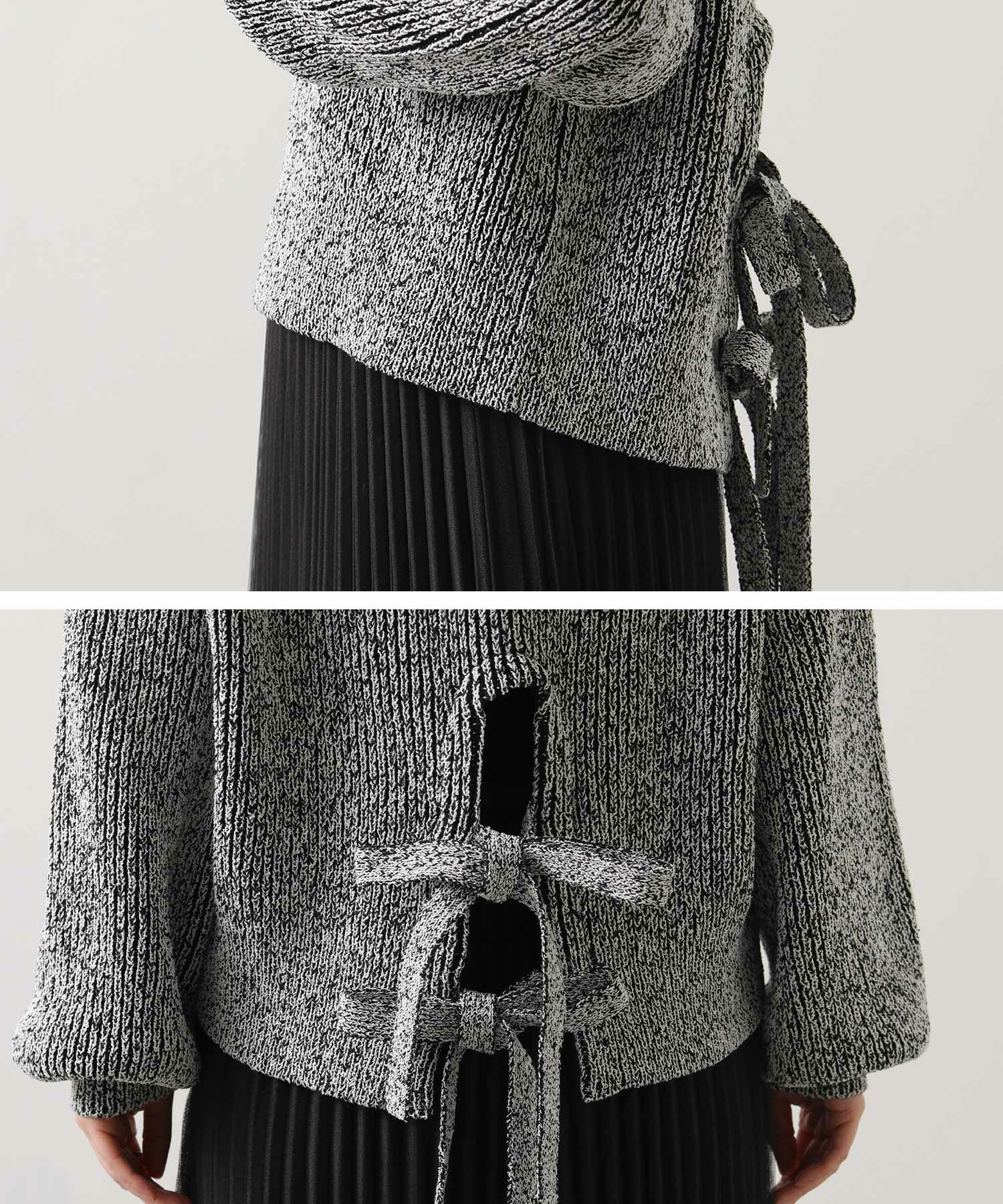 Gready BrilliantスラブMIX後リボンニット | SEKIMIKI Online