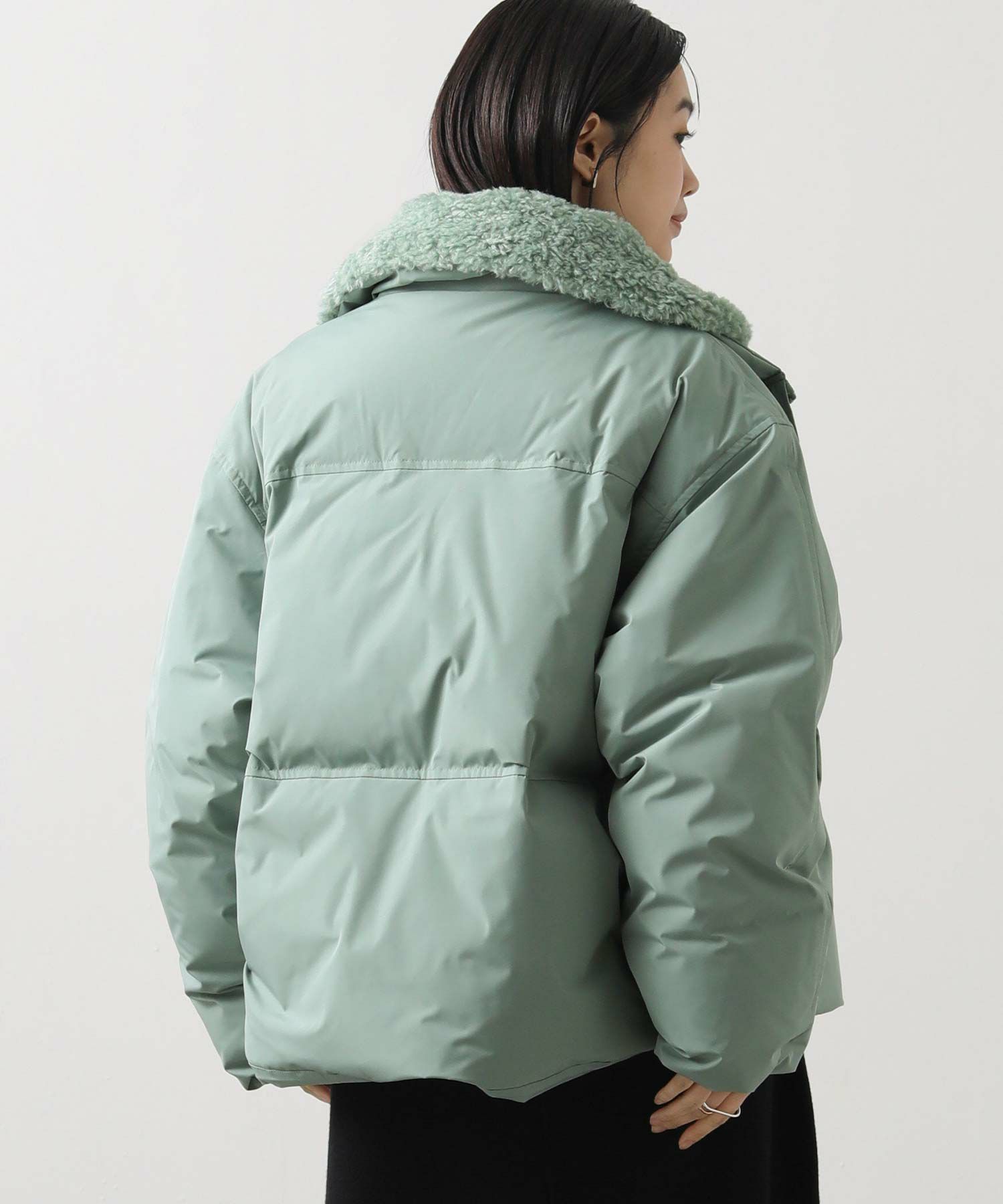 Gready Brilliantボア衿ダウンバルーンスリーブコート | SEKIMIKI Online