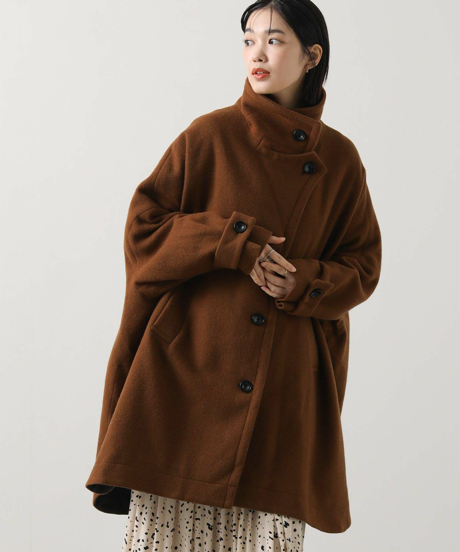 Gready Brilliantスタンドテントフレアコート | SEKIMIKI Online