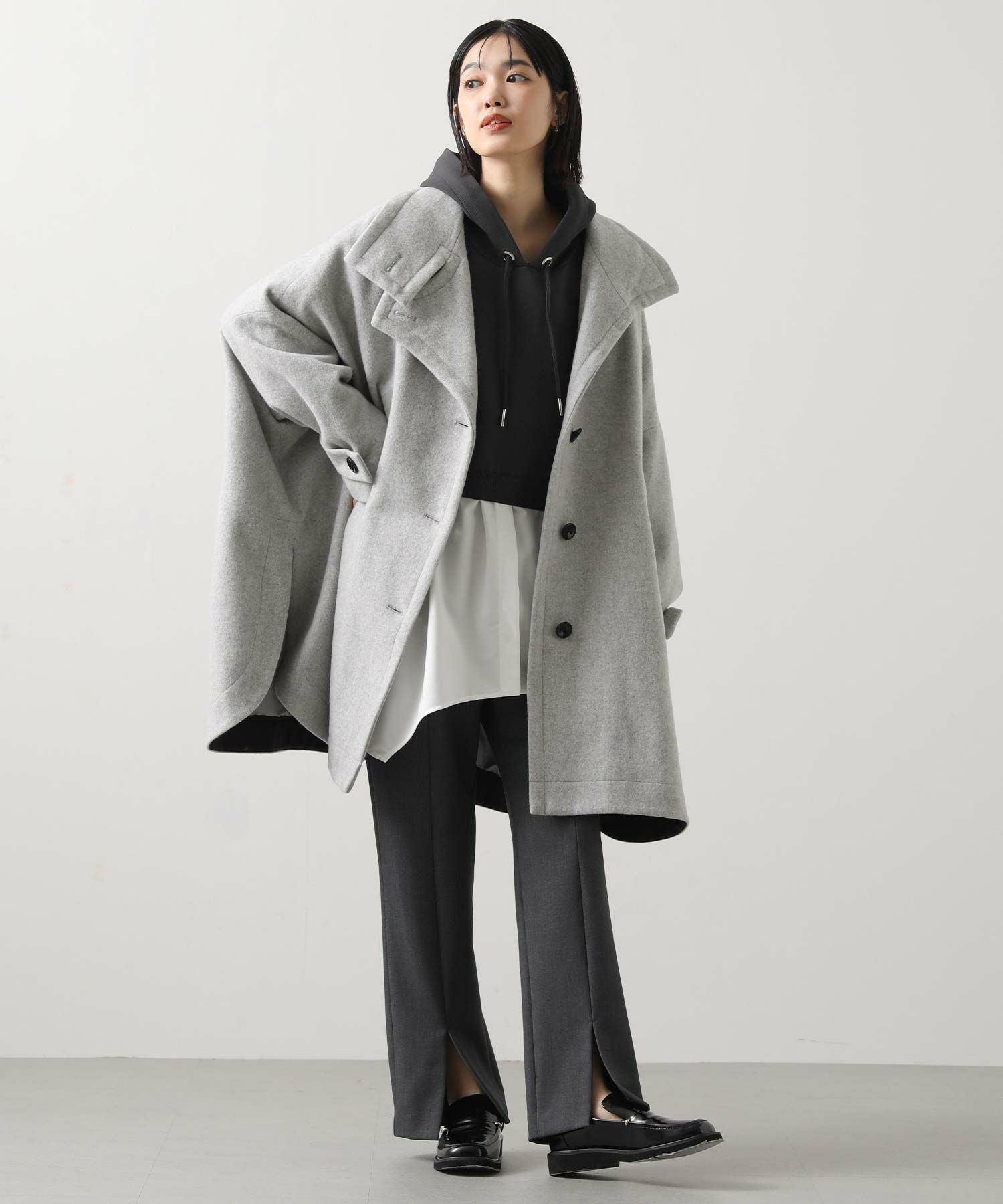 Gready Brilliantスタンドテントフレアコート | SEKIMIKI Online