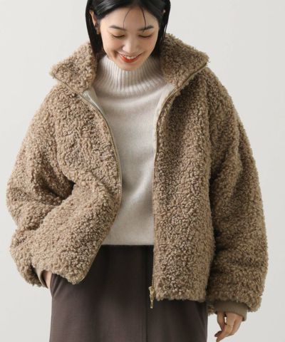 Gready Brilliantボアスタンドブルゾン | SEKIMIKI Online