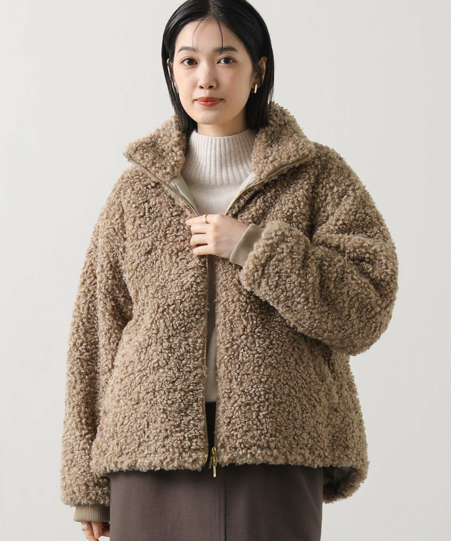 Gready Brilliant ボアスタンド中綿ショートコート　ダウン ボアスタンド中綿ショートコート | [公式]Gready Brilliant（グレディ