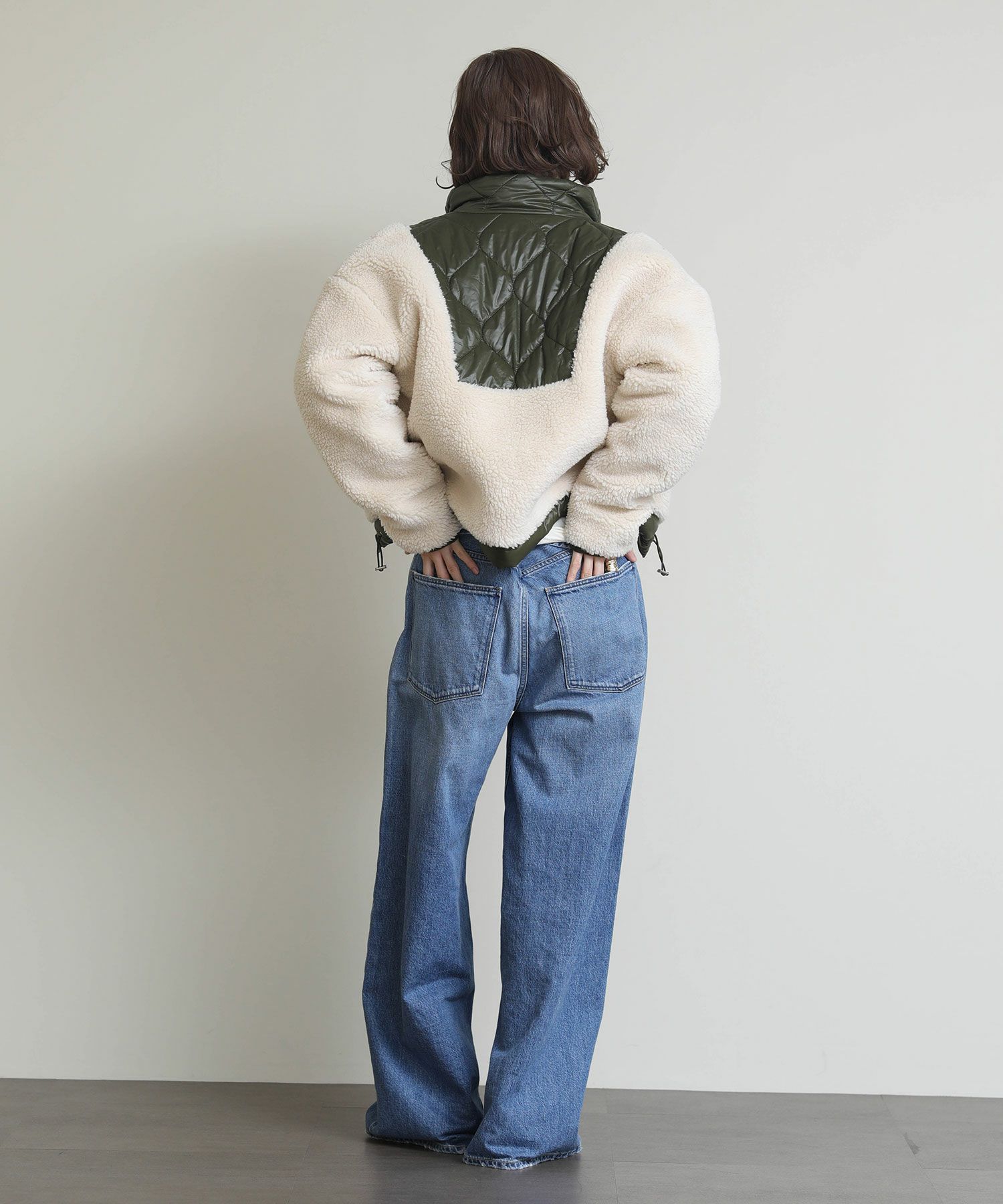 Re Fiinaキルティングボアジャケット | SEKIMIKI Online