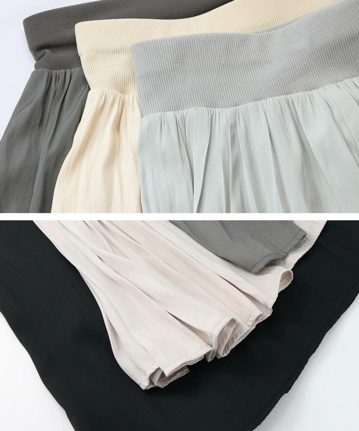 Gready Brilliant割繊サテンフレアマキシスカート | SEKIMIKI Online