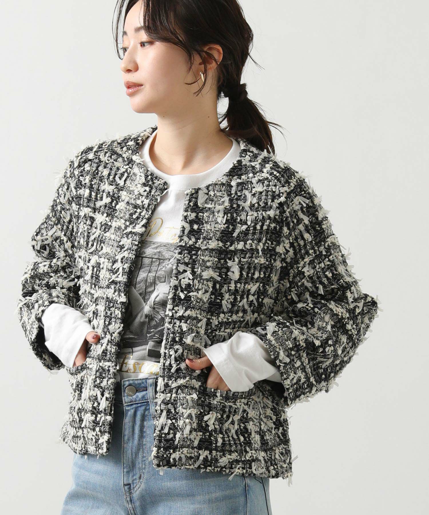 Gready BrilliantLUリボンツイードジャケット | SEKIMIKI Online