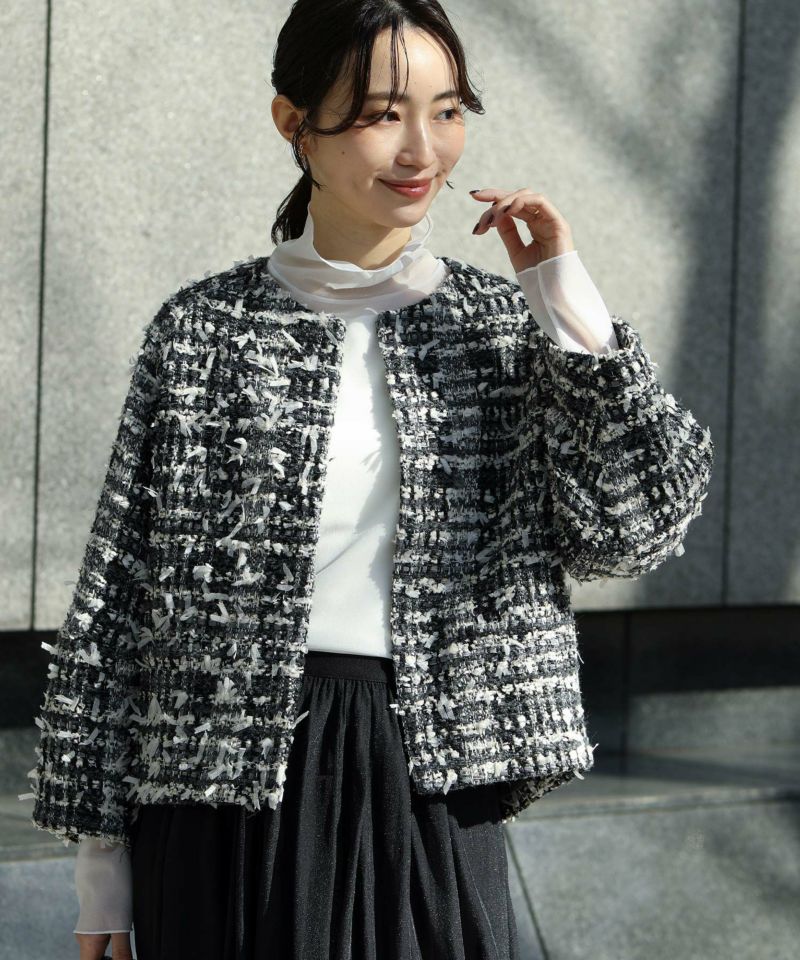 Gready BrilliantLUリボンツイードジャケット | SEKIMIKI Online
