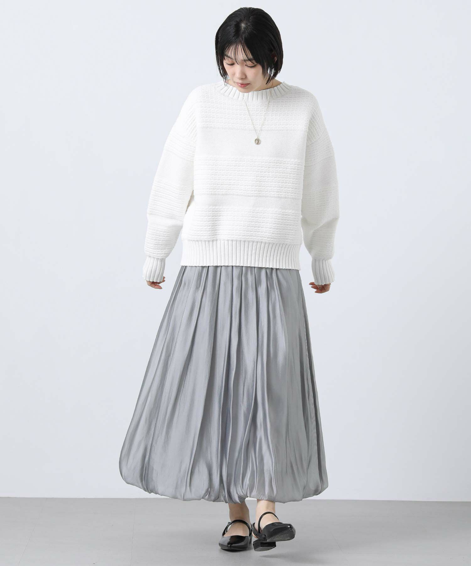 Gready Brilliantタック編みZIP2WAYニット | SEKIMIKI Online