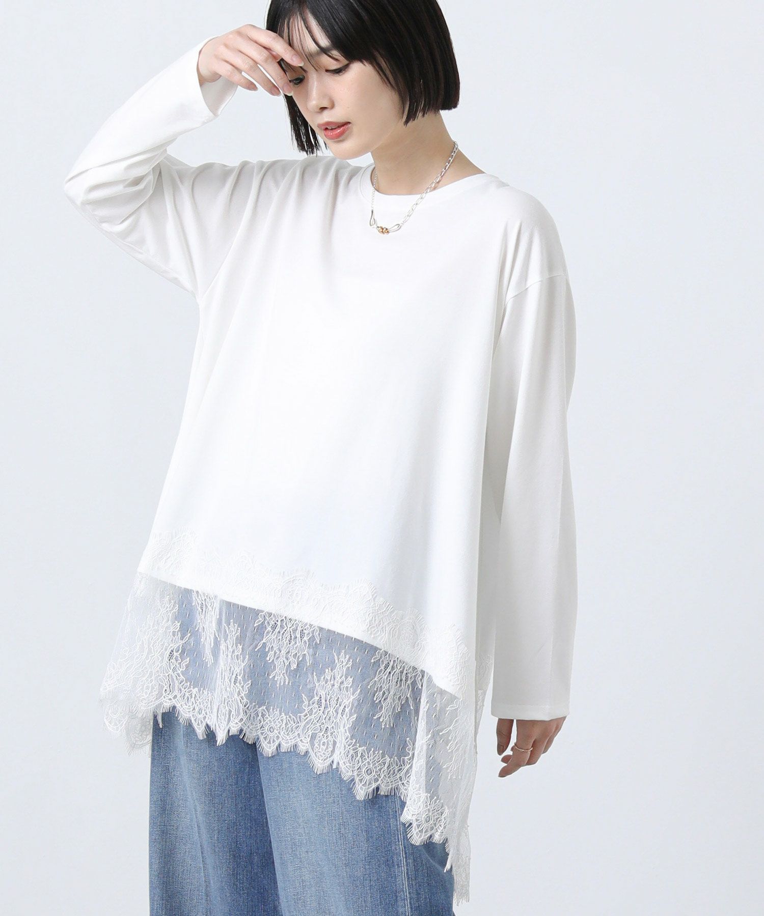 Gready BrilliantレースヘムワイドロンT | SEKIMIKI Online