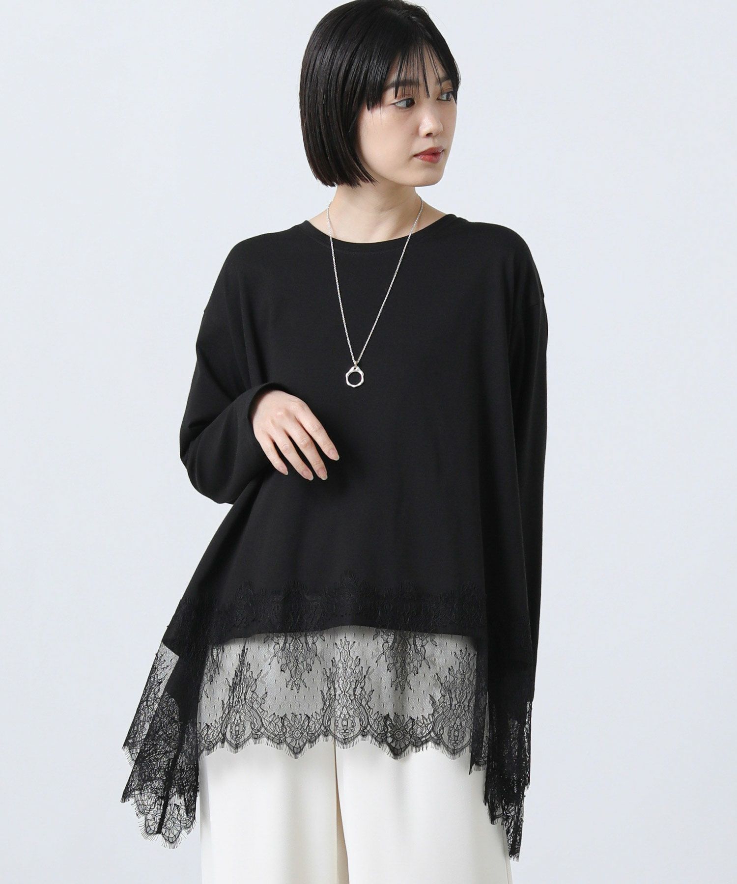 Gready BrilliantレースヘムワイドロンT | SEKIMIKI Online