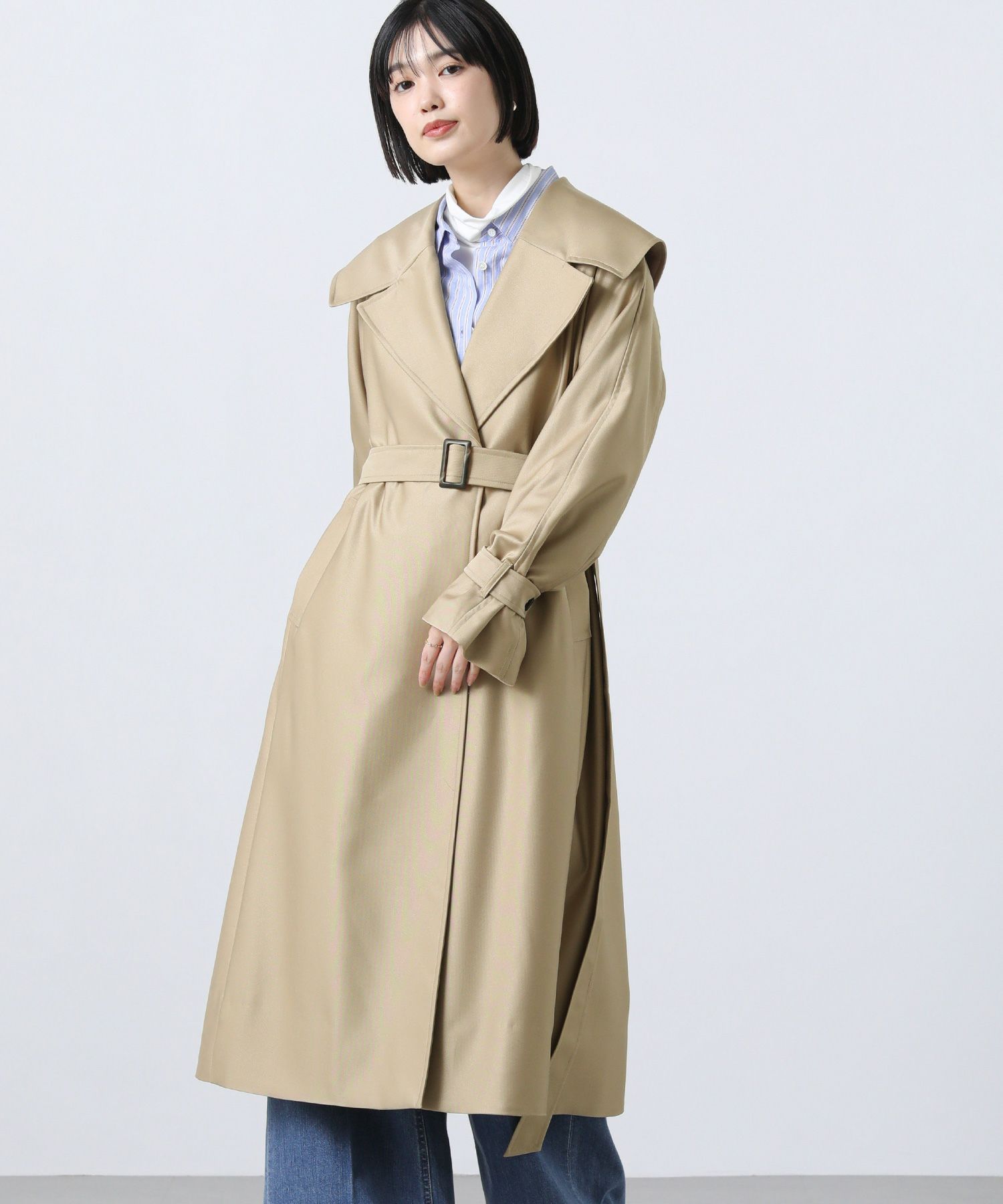 ＬＵ大襟トレンチコート