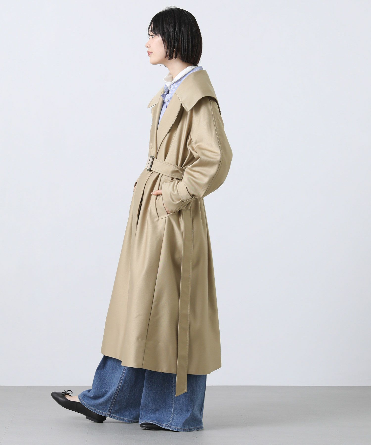 Gready BrilliantLU大襟トレンチコート | SEKIMIKI Online