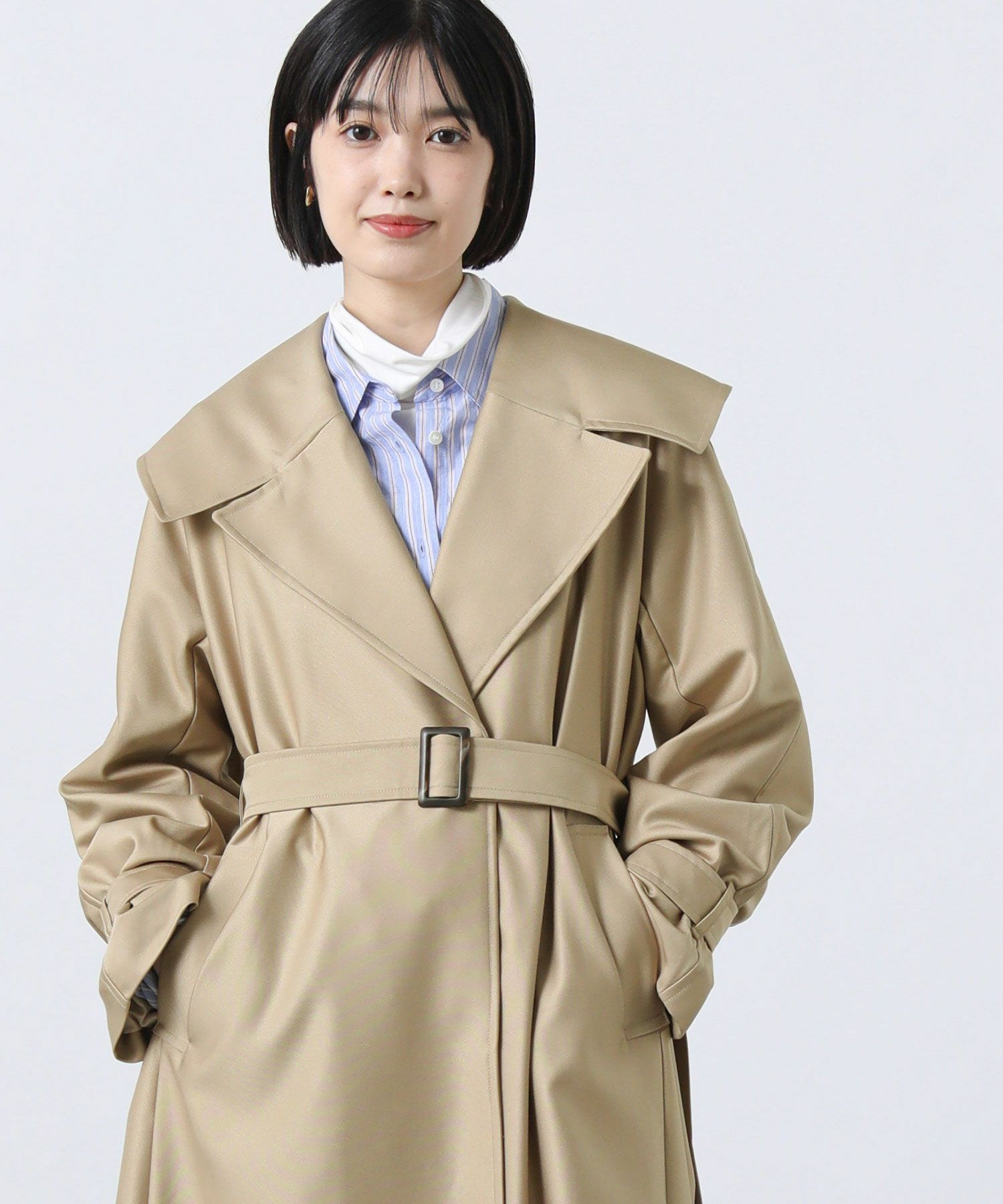 Gready BrilliantLU大襟トレンチコート | SEKIMIKI Online