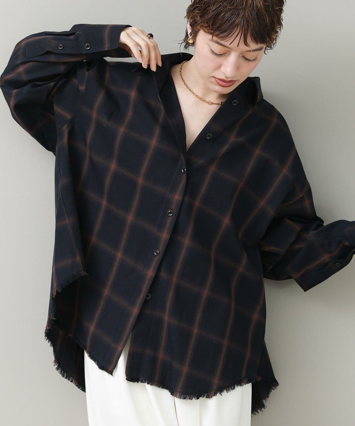 ブラウン×ネイビー