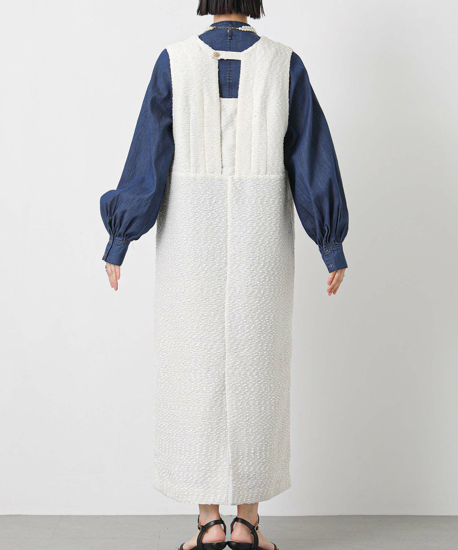 Gready BrilliantツイードVネックジャンスカ | SEKIMIKI Online