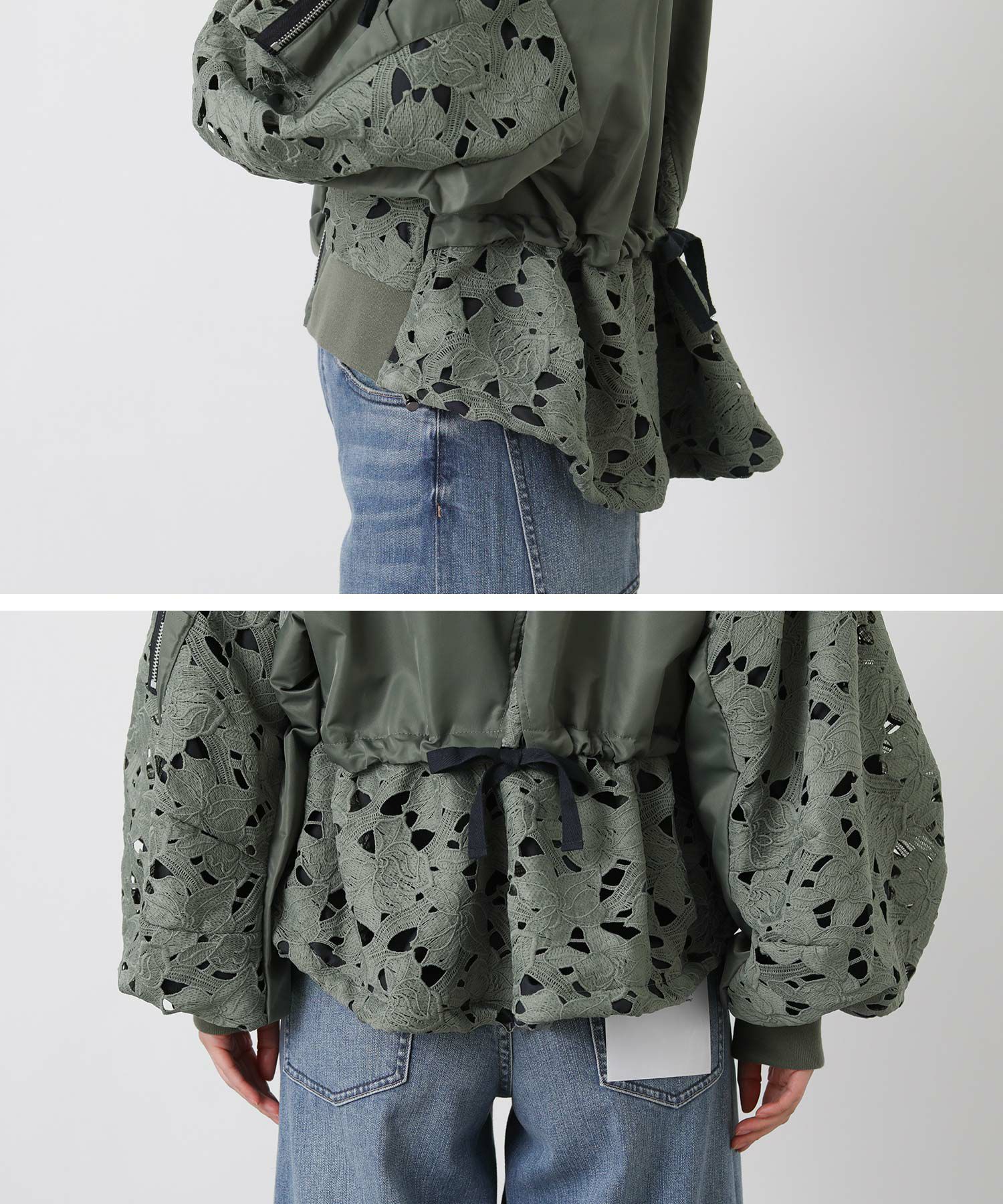 Gready BrilliantAULAレースMA1ブルゾン | SEKIMIKI Online