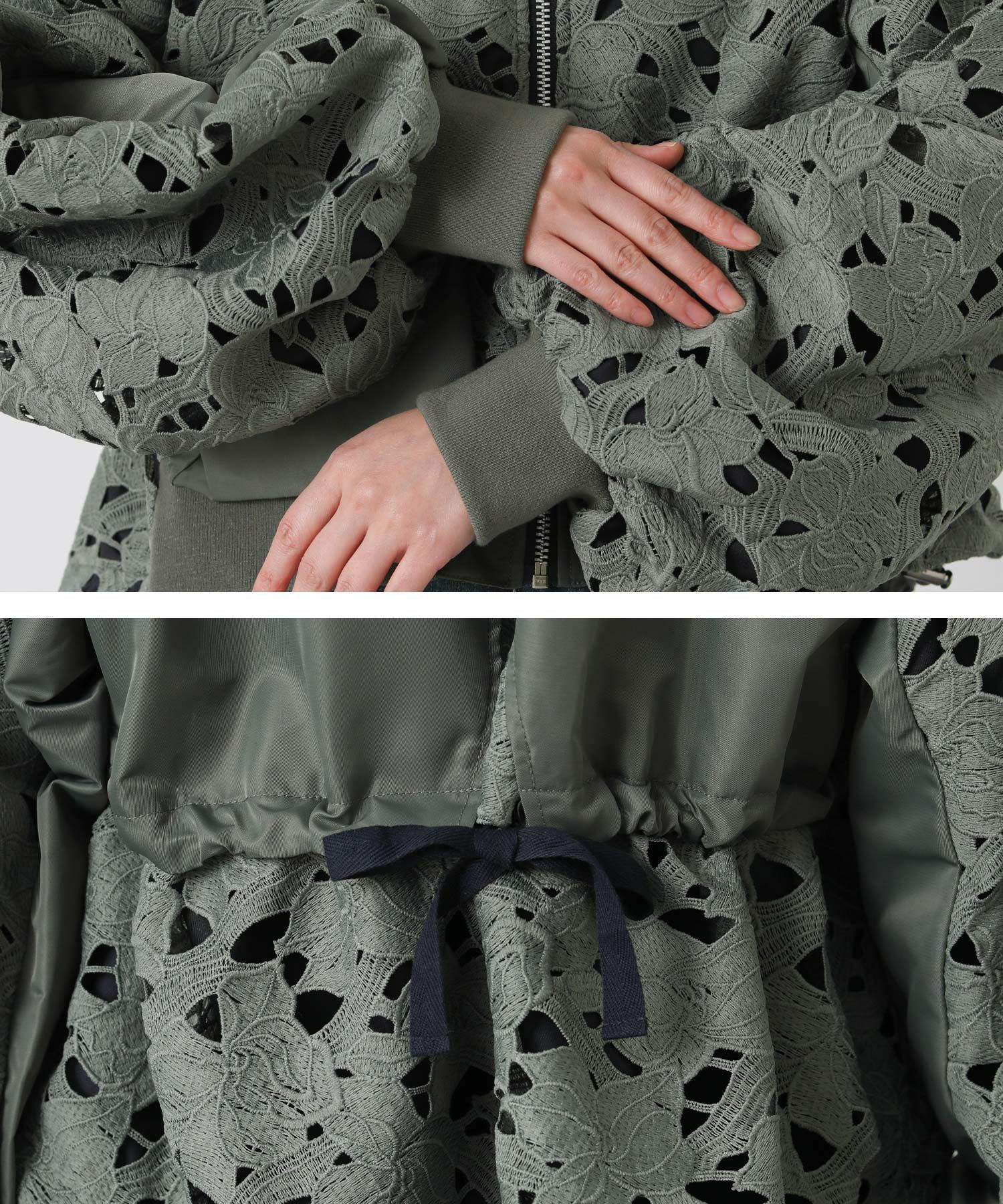 Gready BrilliantAULAレースMA1ブルゾン | SEKIMIKI Online