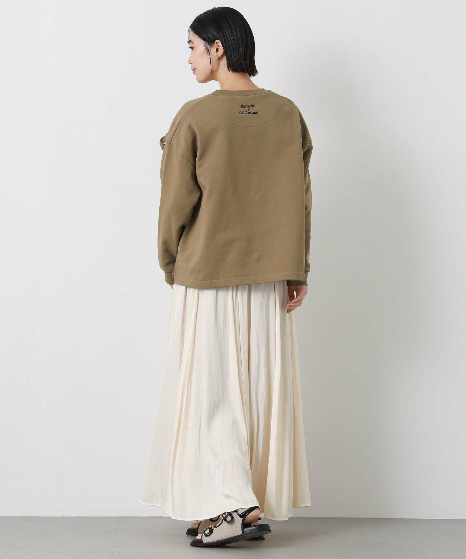 Gready Brilliant＋81フリンジ裏毛ロングスリーブトップス