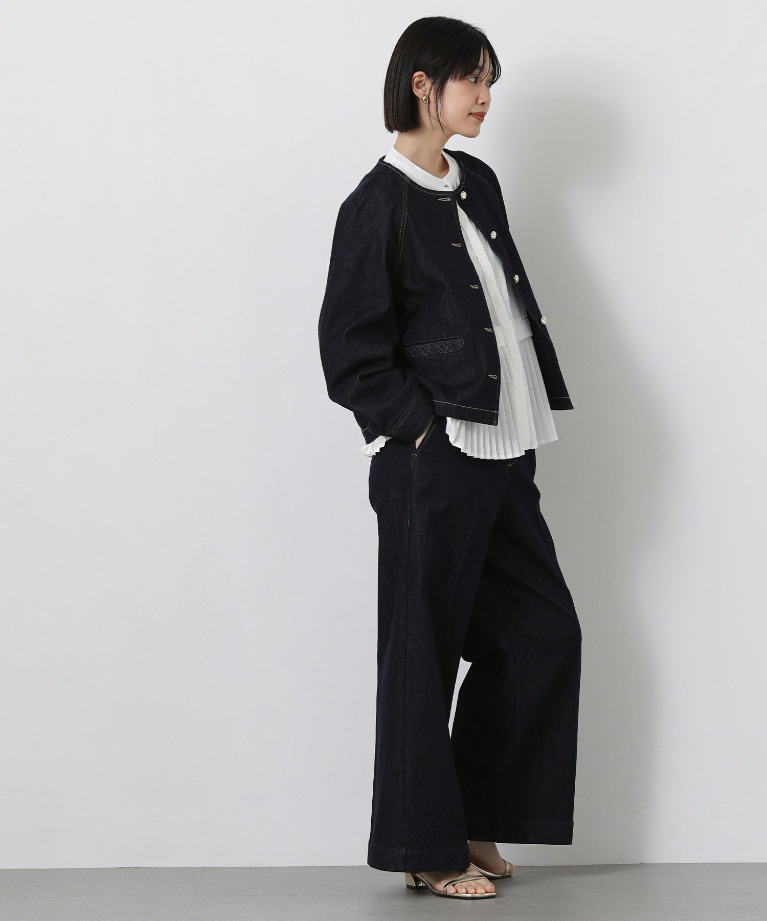 Gready BrilliantLUクルーネックデニムジャケット | SEKIMIKI Online