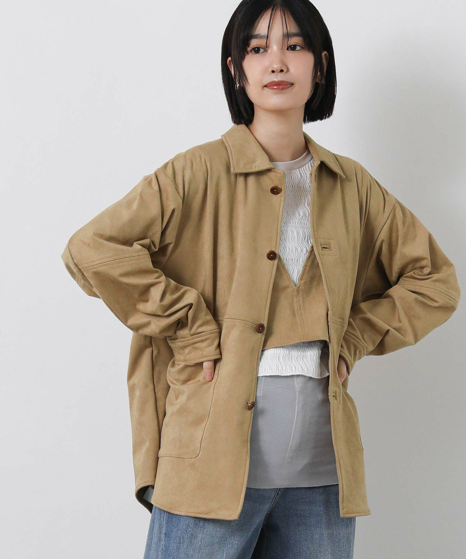 ＥＣＯスエードシャツジャケット