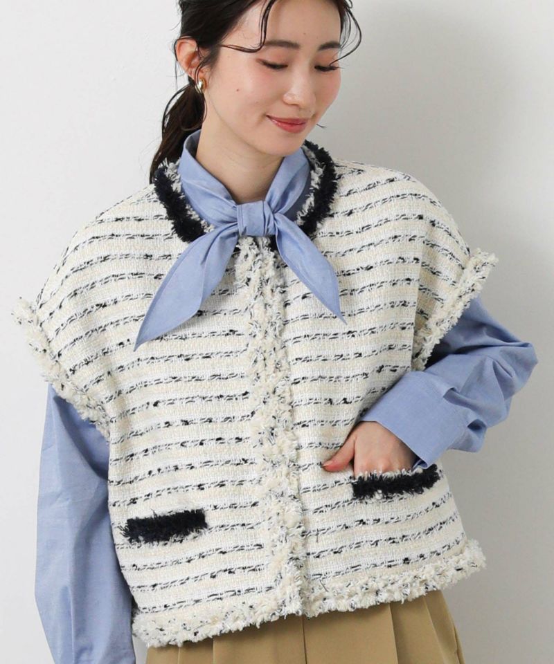 Gready BrilliantLUツイードフレンチベスト | SEKIMIKI Online