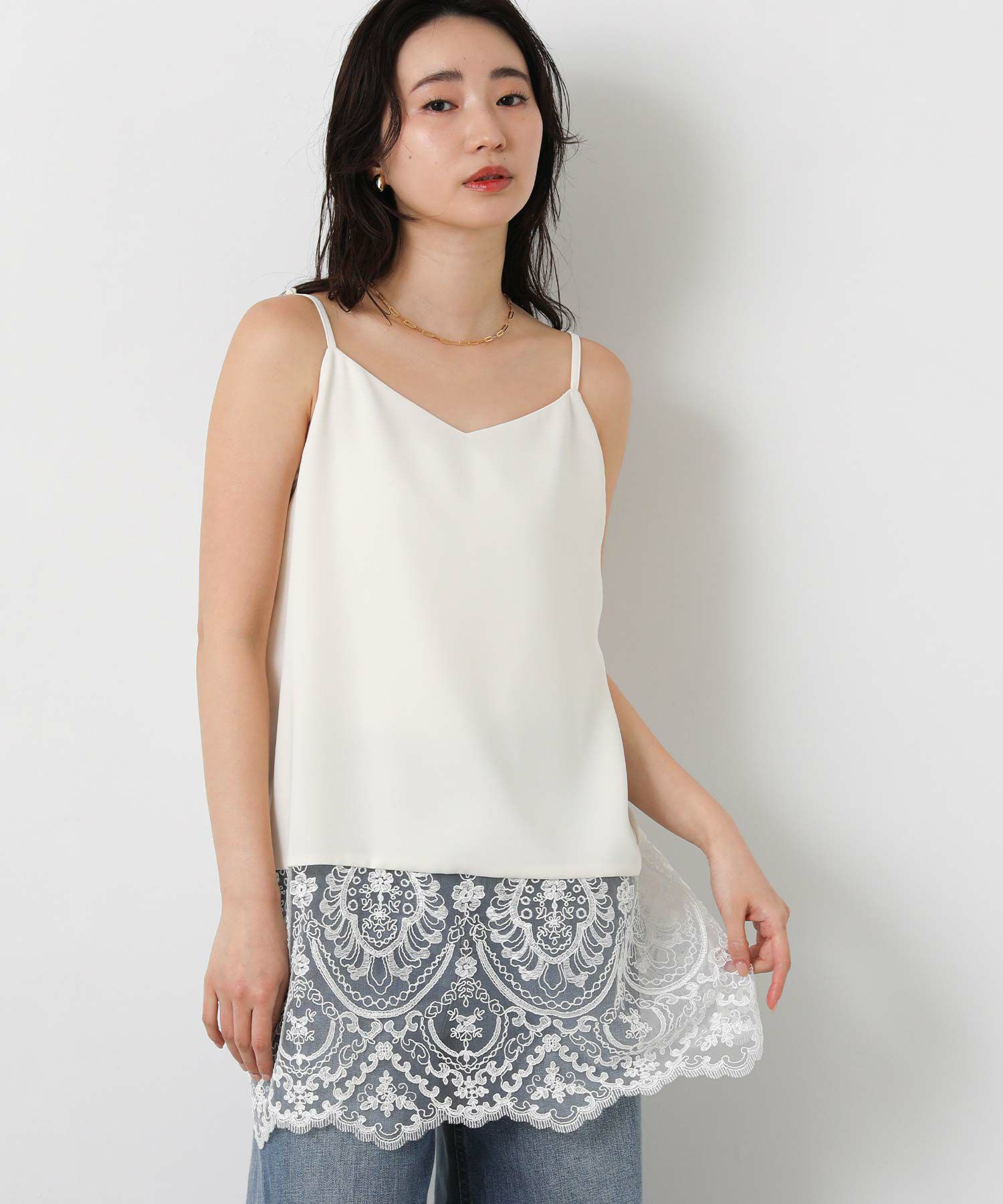 ＬＵコードレースキャミ