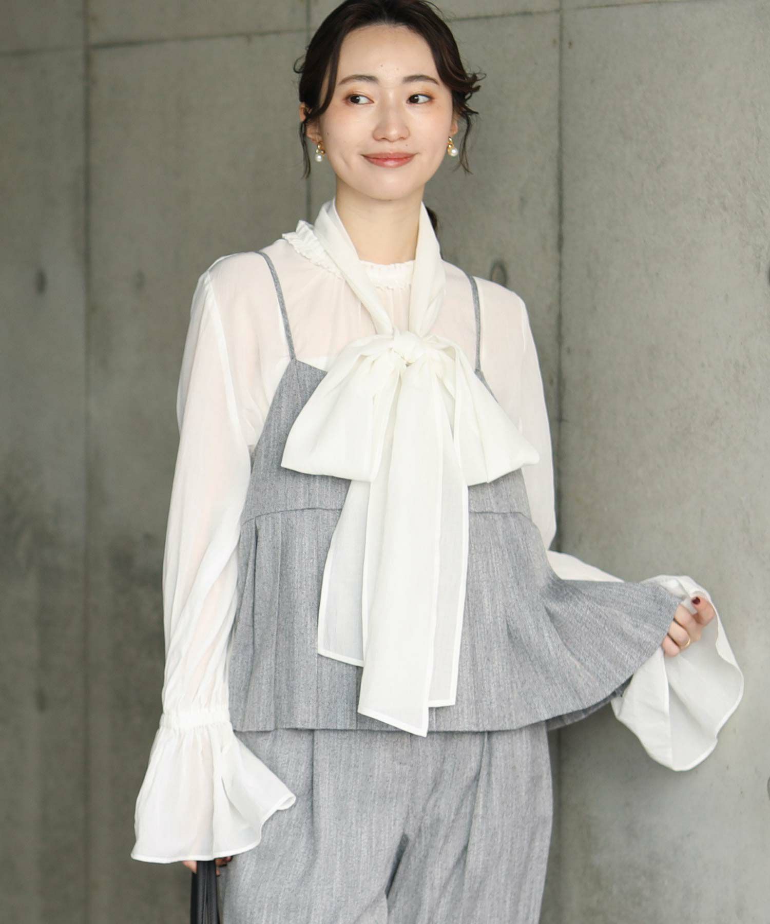 Gready BrilliantLUスラブプリーツキャミソール | SEKIMIKI Online