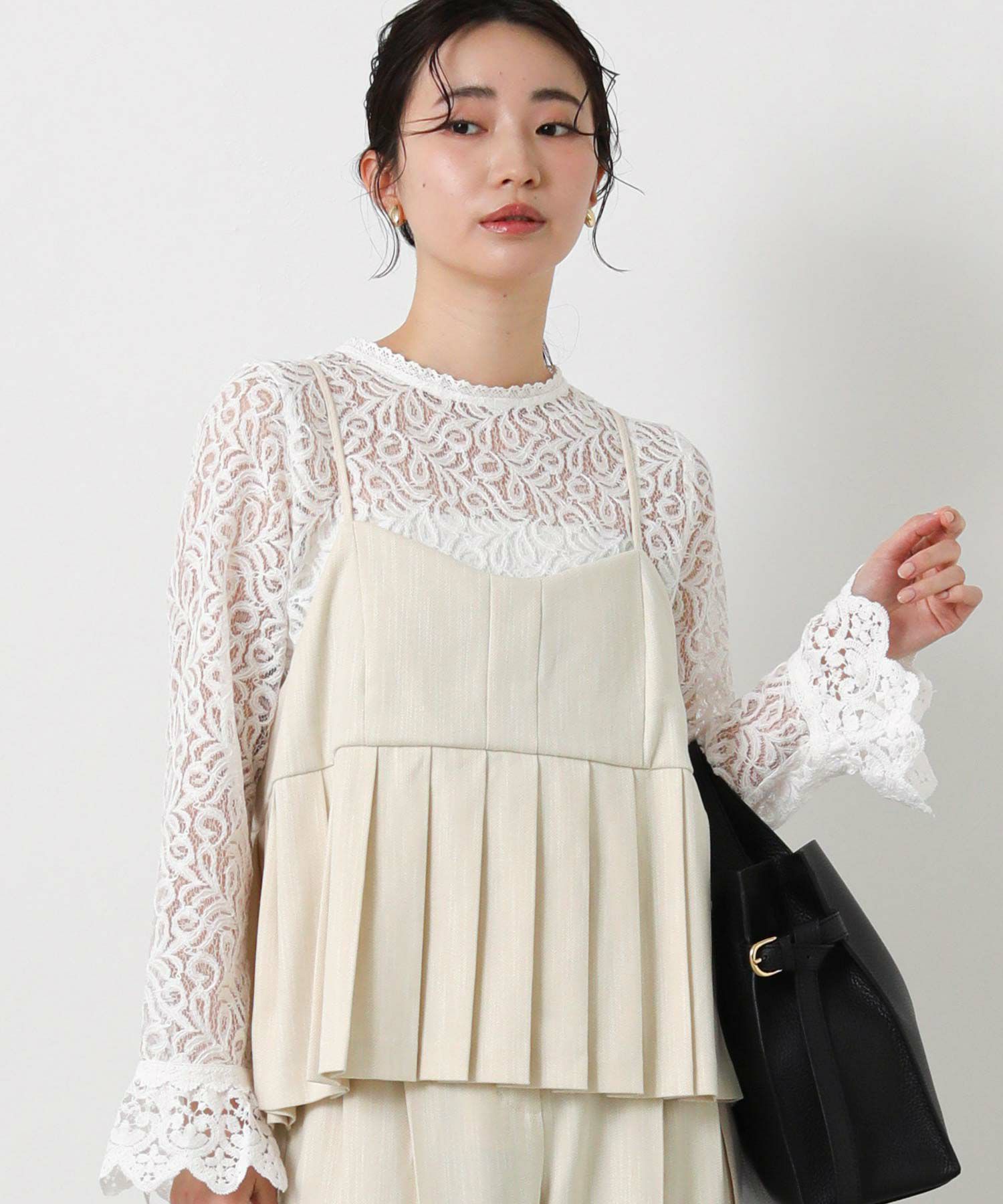 Gready BrilliantLUスラブプリーツキャミソール | SEKIMIKI Online