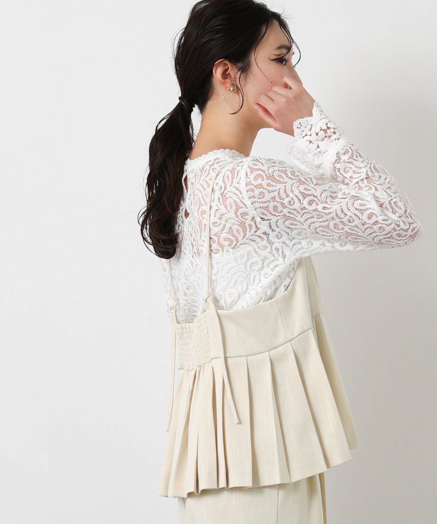 Gready BrilliantLUスラブプリーツキャミソール | SEKIMIKI Online