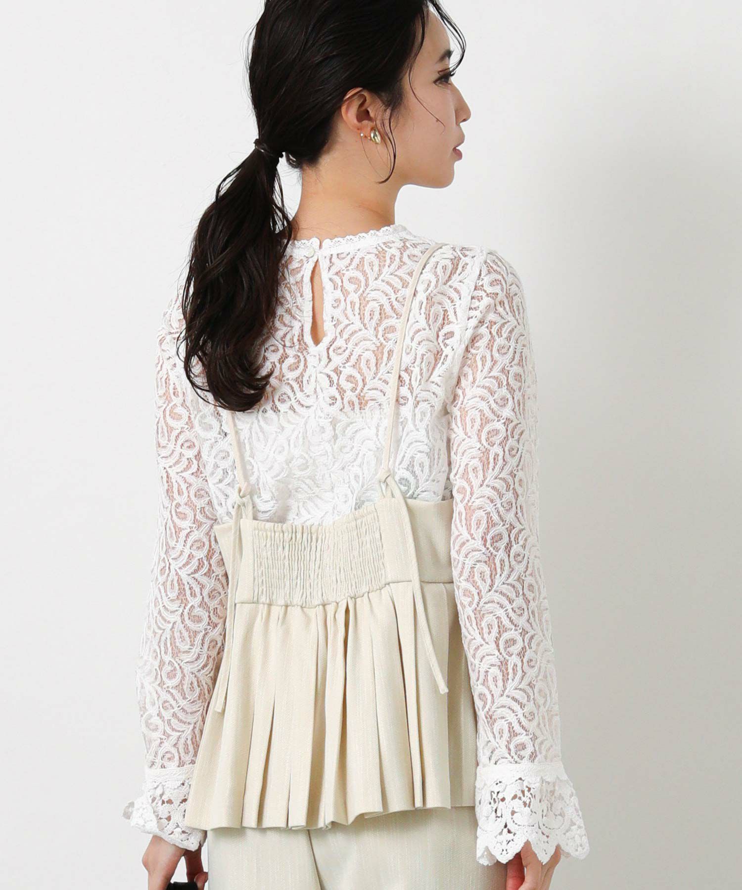 Gready BrilliantLUスラブプリーツキャミソール | SEKIMIKI Online