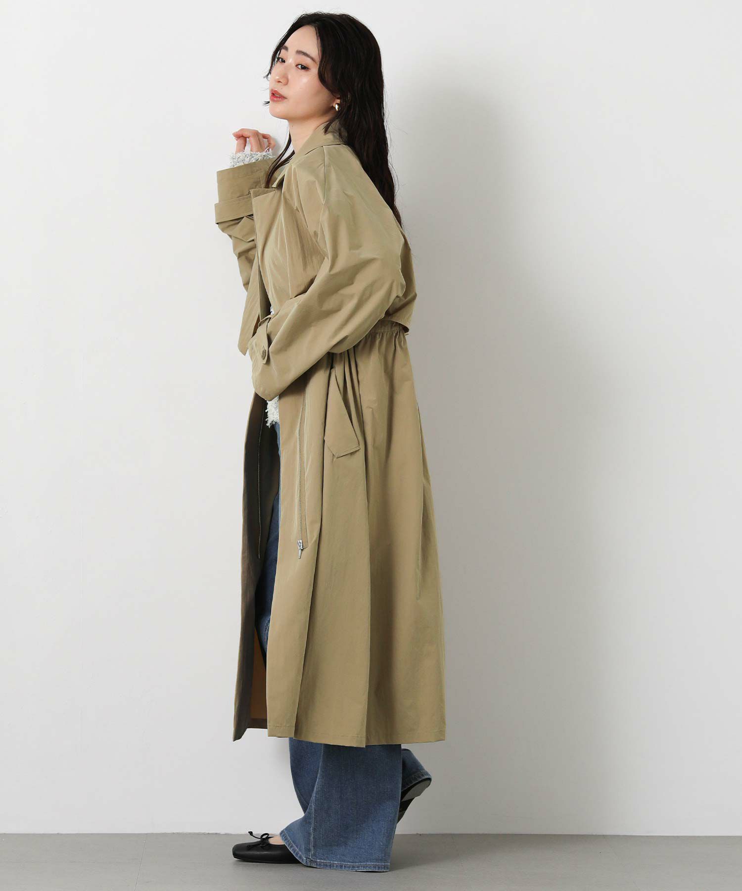 Gready Brilliantライナー付ケープトレンチ | SEKIMIKI Online