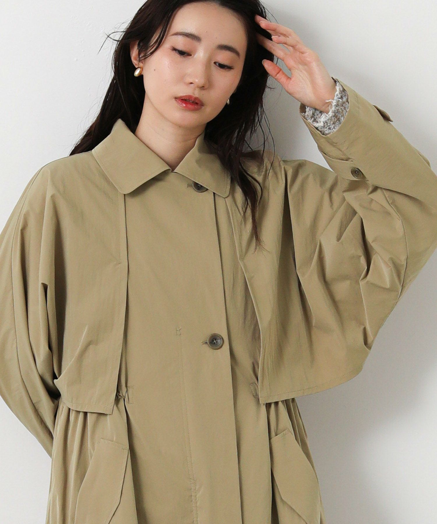 Gready Brilliantライナー付ケープトレンチ | SEKIMIKI Online