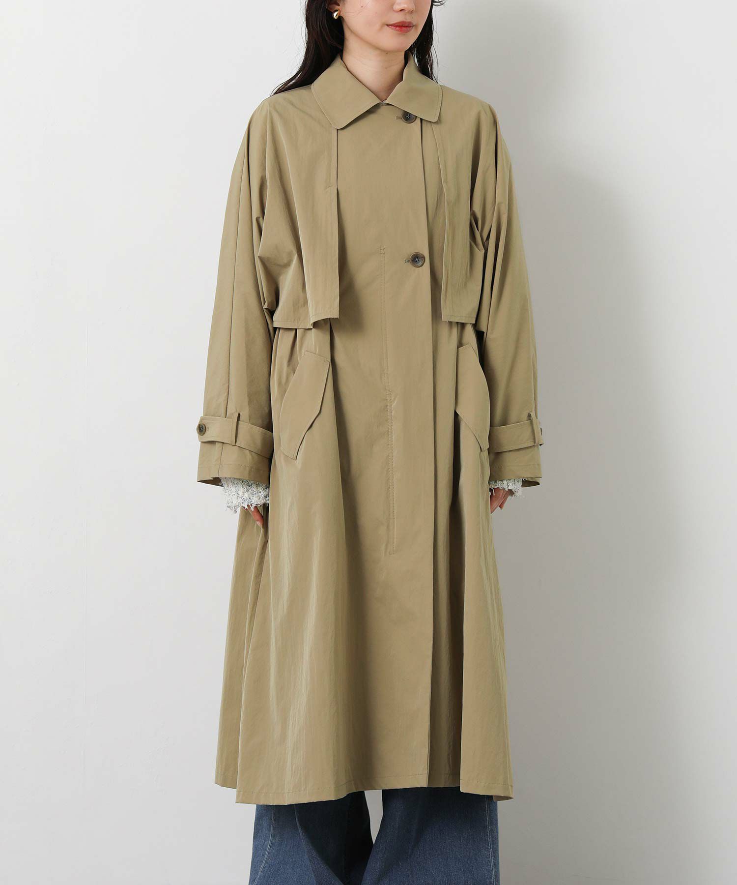 Gready Brilliantライナー付ケープトレンチ | SEKIMIKI Online