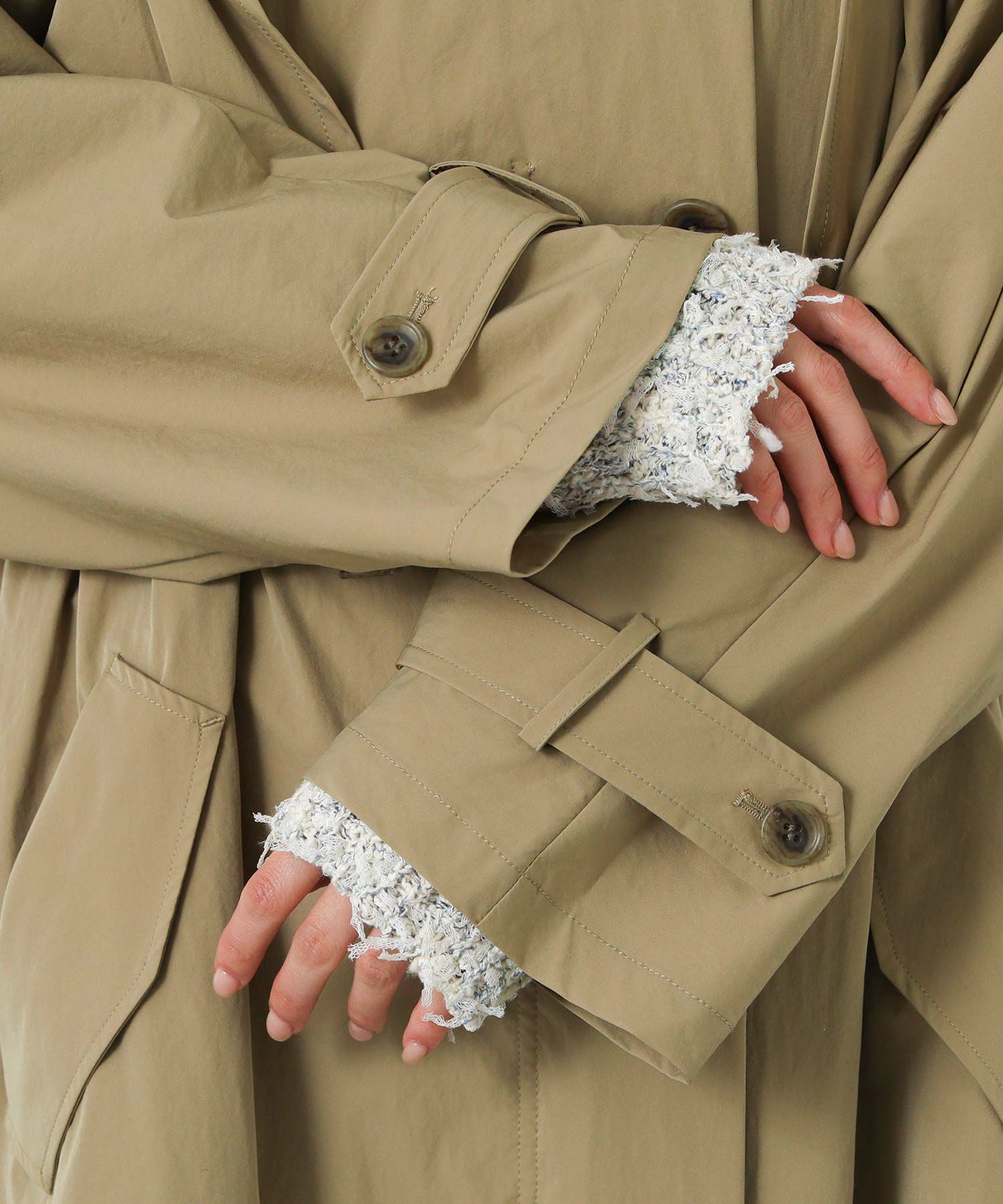 Gready Brilliantライナー付ケープトレンチ | SEKIMIKI Online