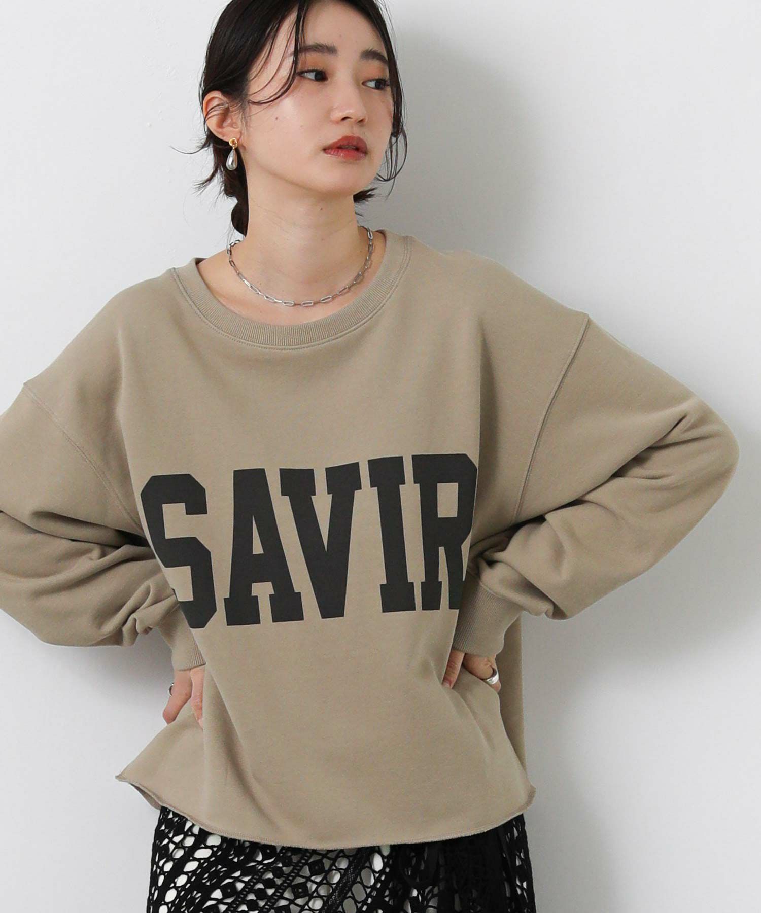 Gready Brilliant裏毛SAVIRロゴプルオーバー | SEKIMIKI Online