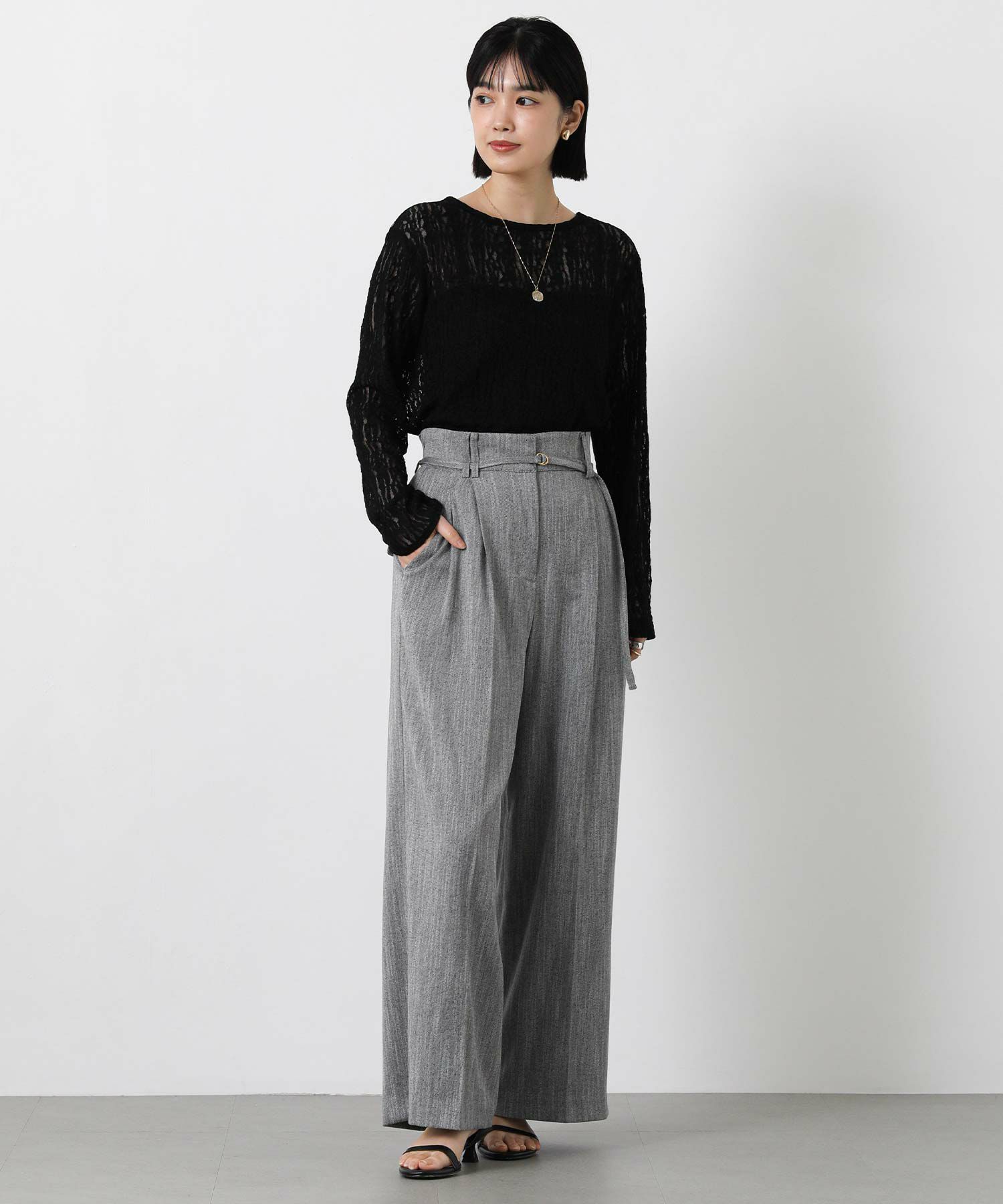 Gready Brilliantストレッチレースロングスリーブプルオーバー