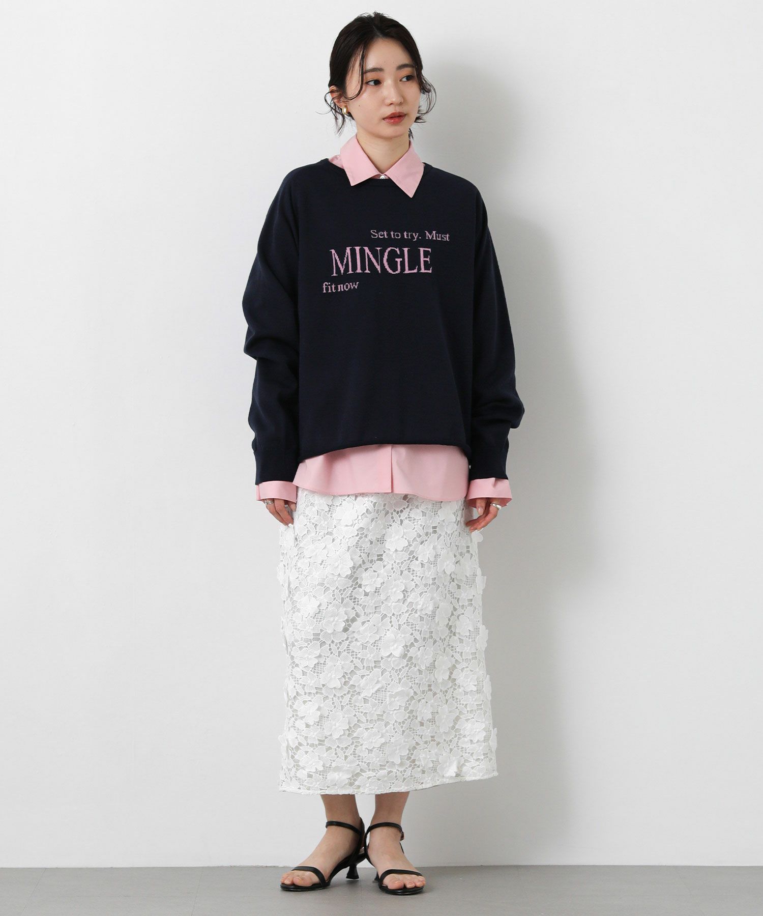 Gready BrilliantMINGLEラグランスリーブニット | SEKIMIKI Online