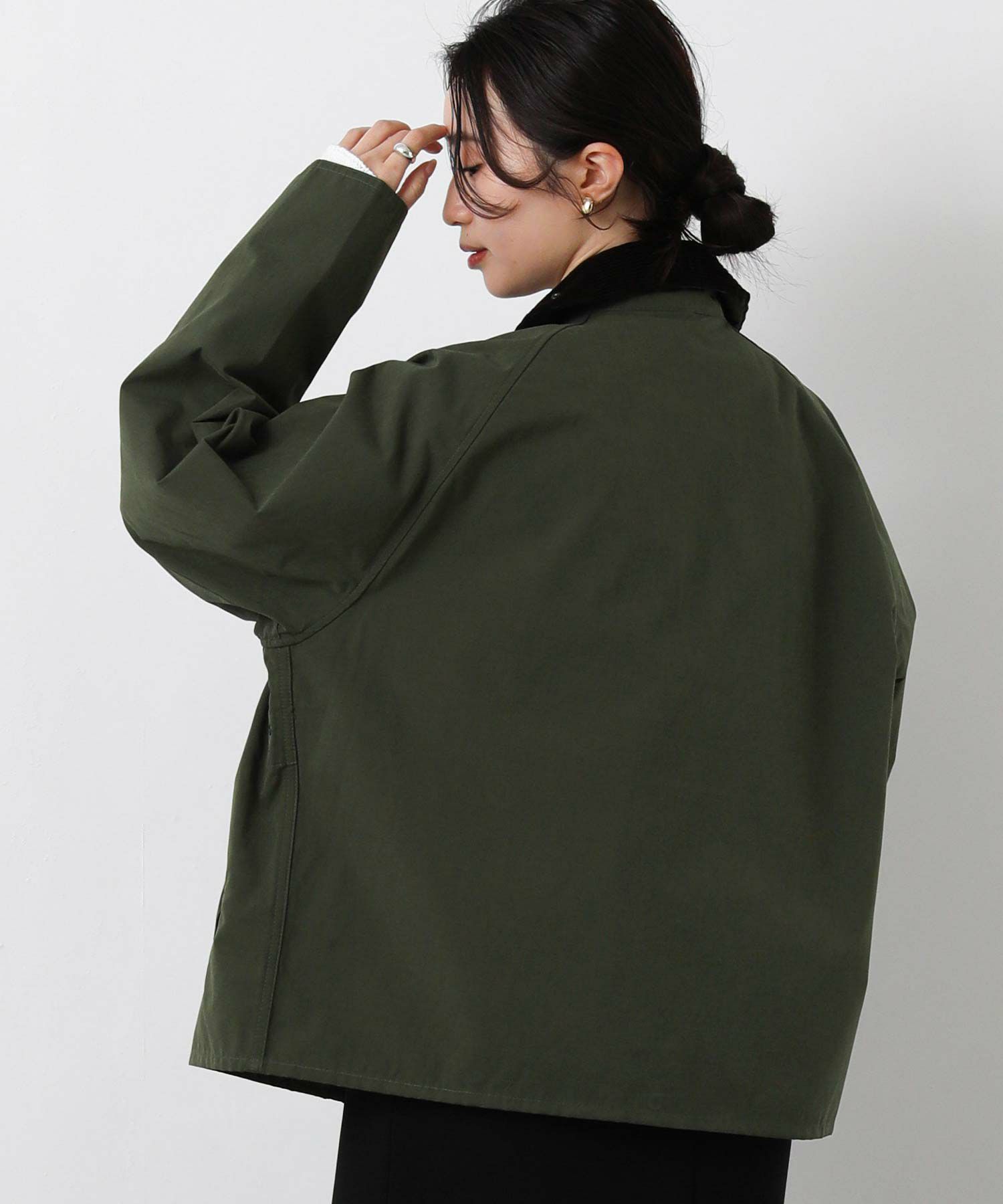 Gready BrilliantBarbourステンカラージャケットKH