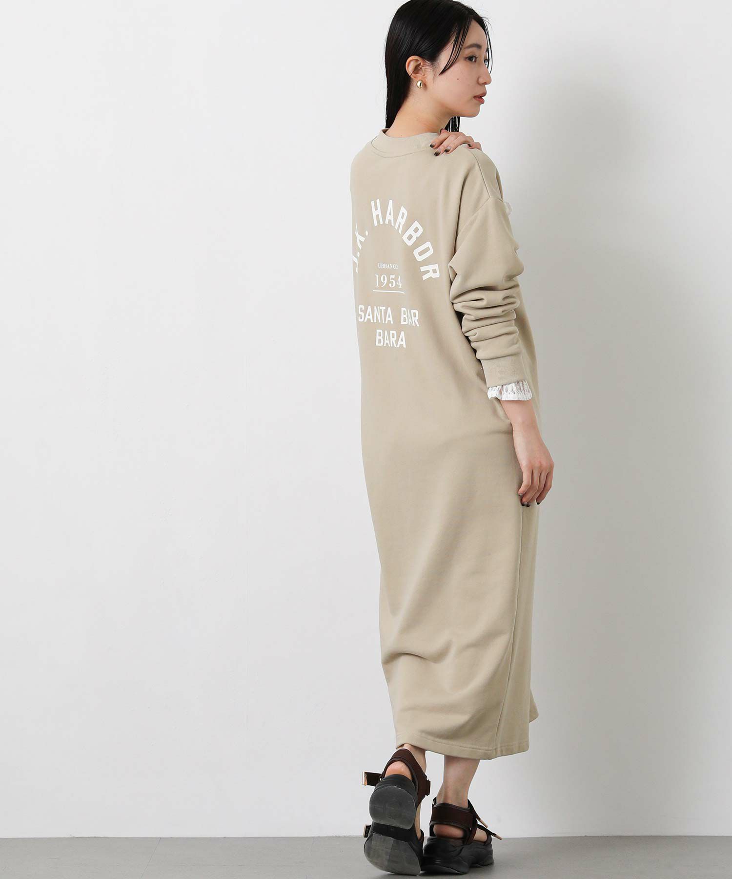 Gready Brilliant裏毛バックロゴジップワンピース | SEKIMIKI Online