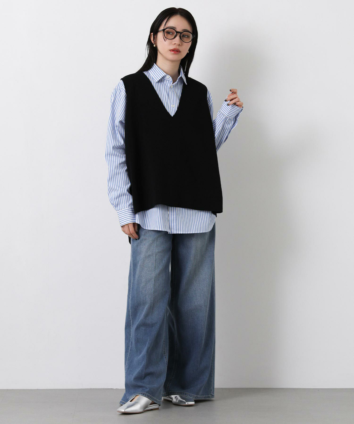 Gready Brilliant総針バックレイヤードVベスト | SEKIMIKI Online