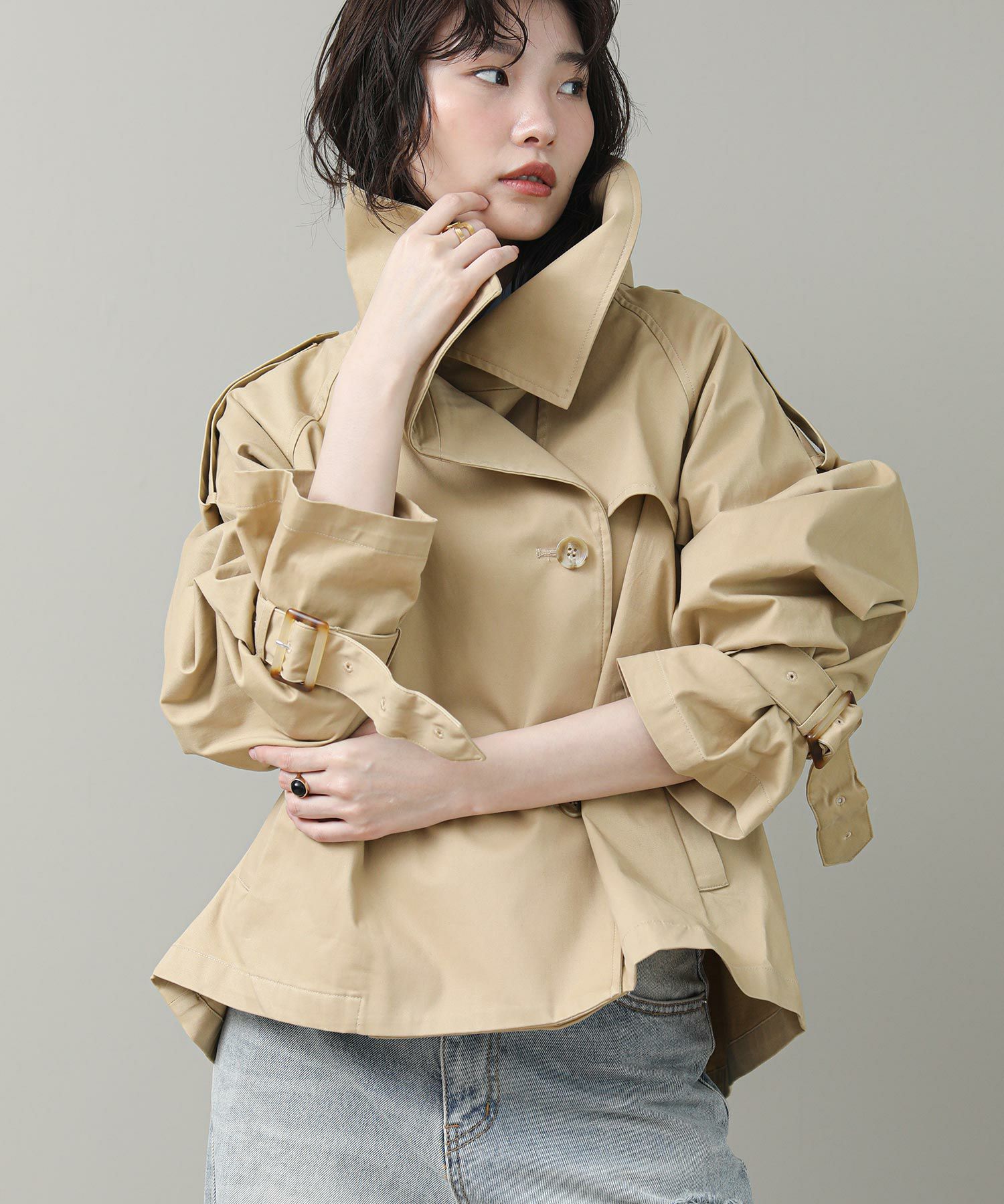 The rejoiceスタンドショートトレンチ | SEKIMIKI Online