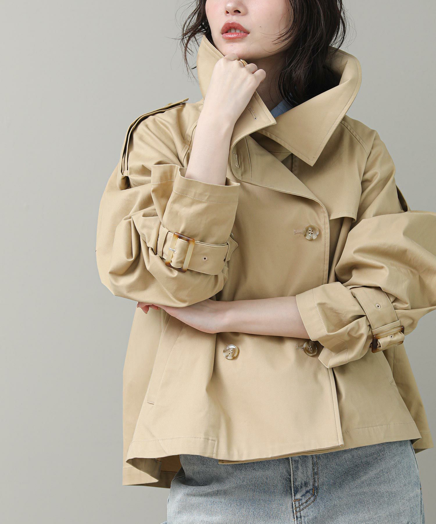 The rejoiceスタンドショートトレンチ | SEKIMIKI Online