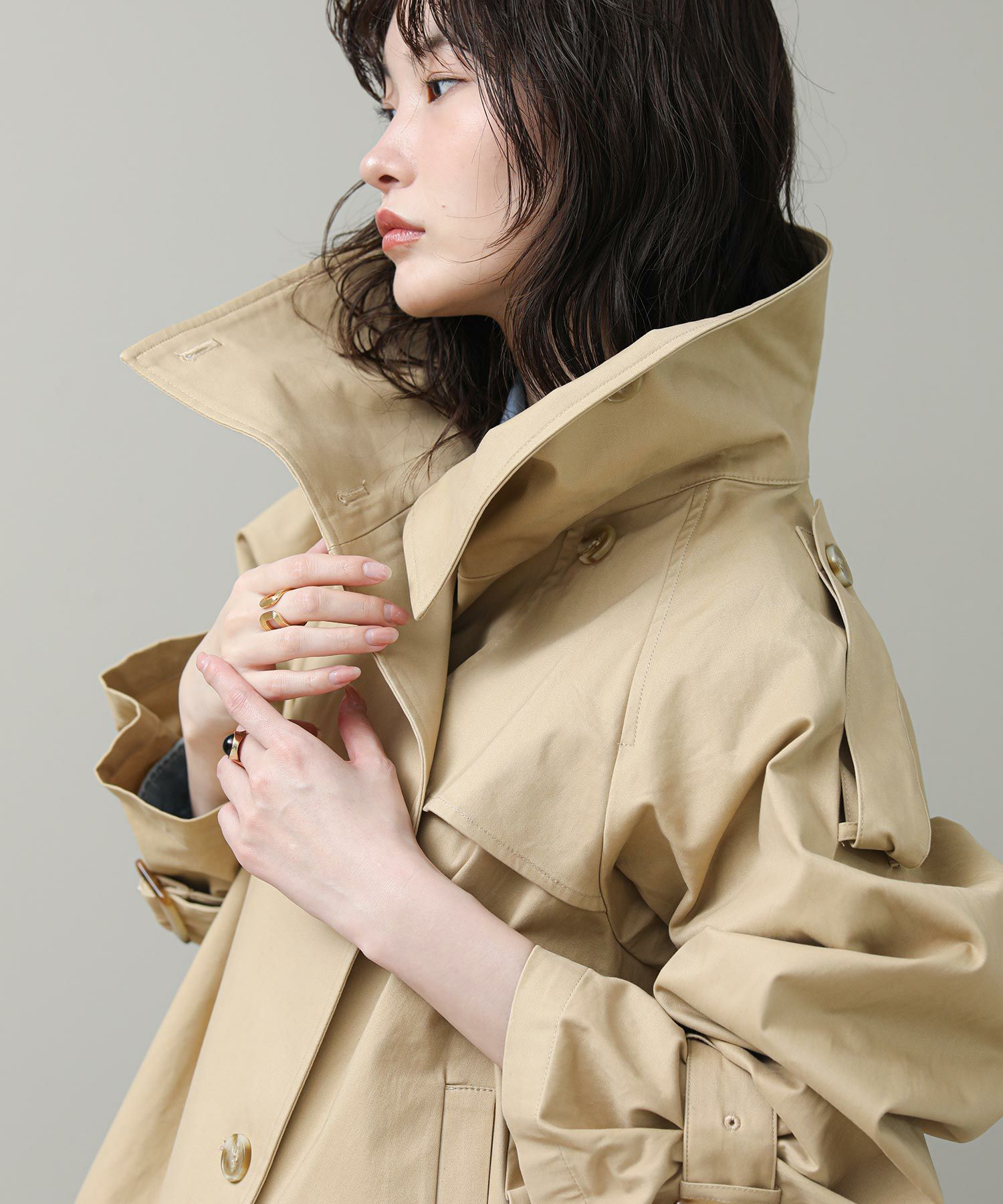 The rejoiceスタンドショートトレンチ | SEKIMIKI Online