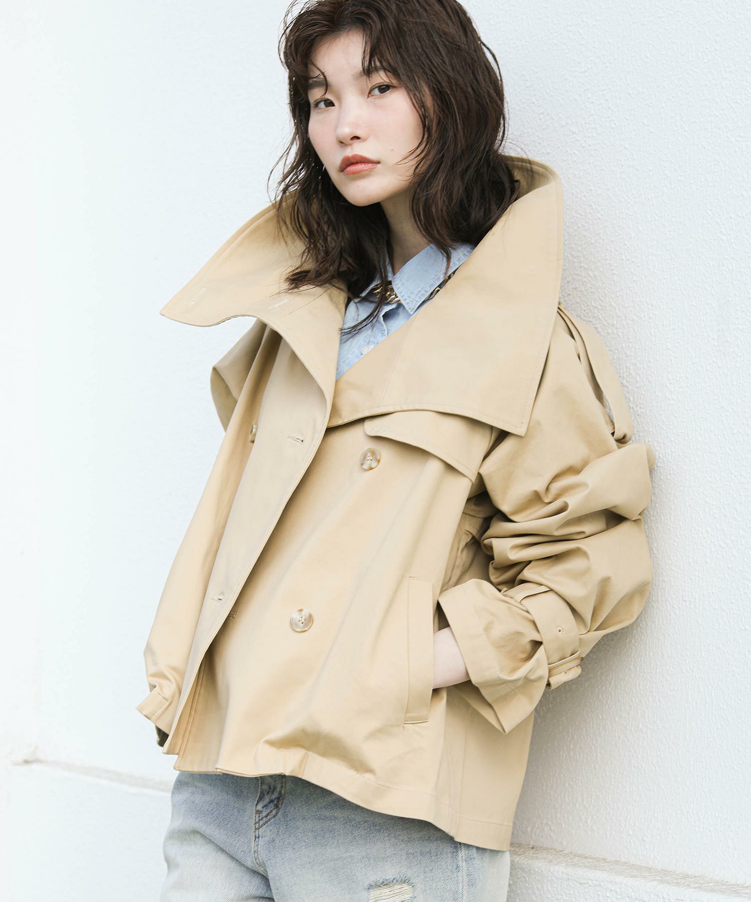 The rejoiceスタンドショートトレンチ | SEKIMIKI Online